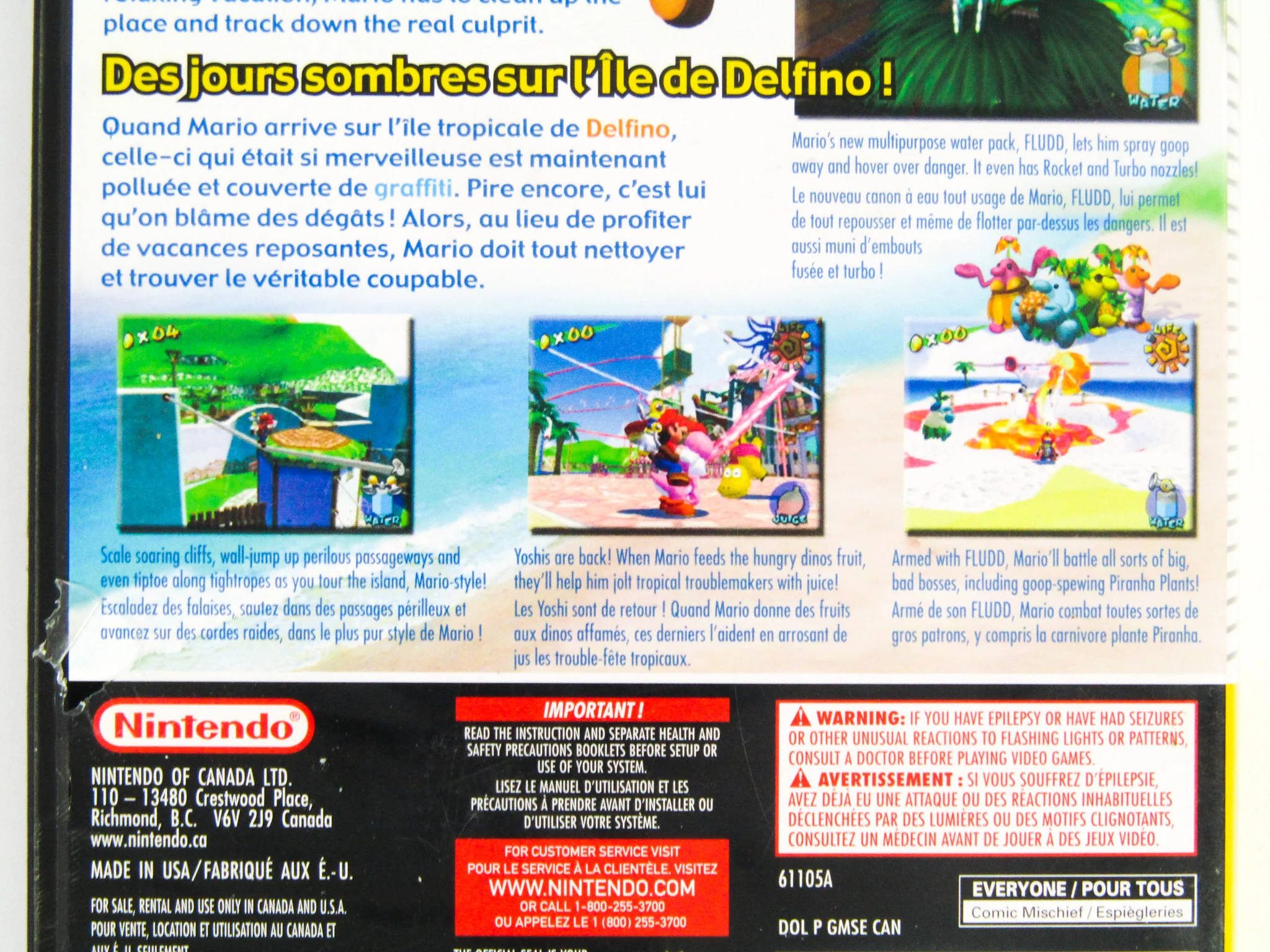 Super Mario Sunshine [Not For Resale] [Player's Choice] (Nintendo GameCube) - Image 3