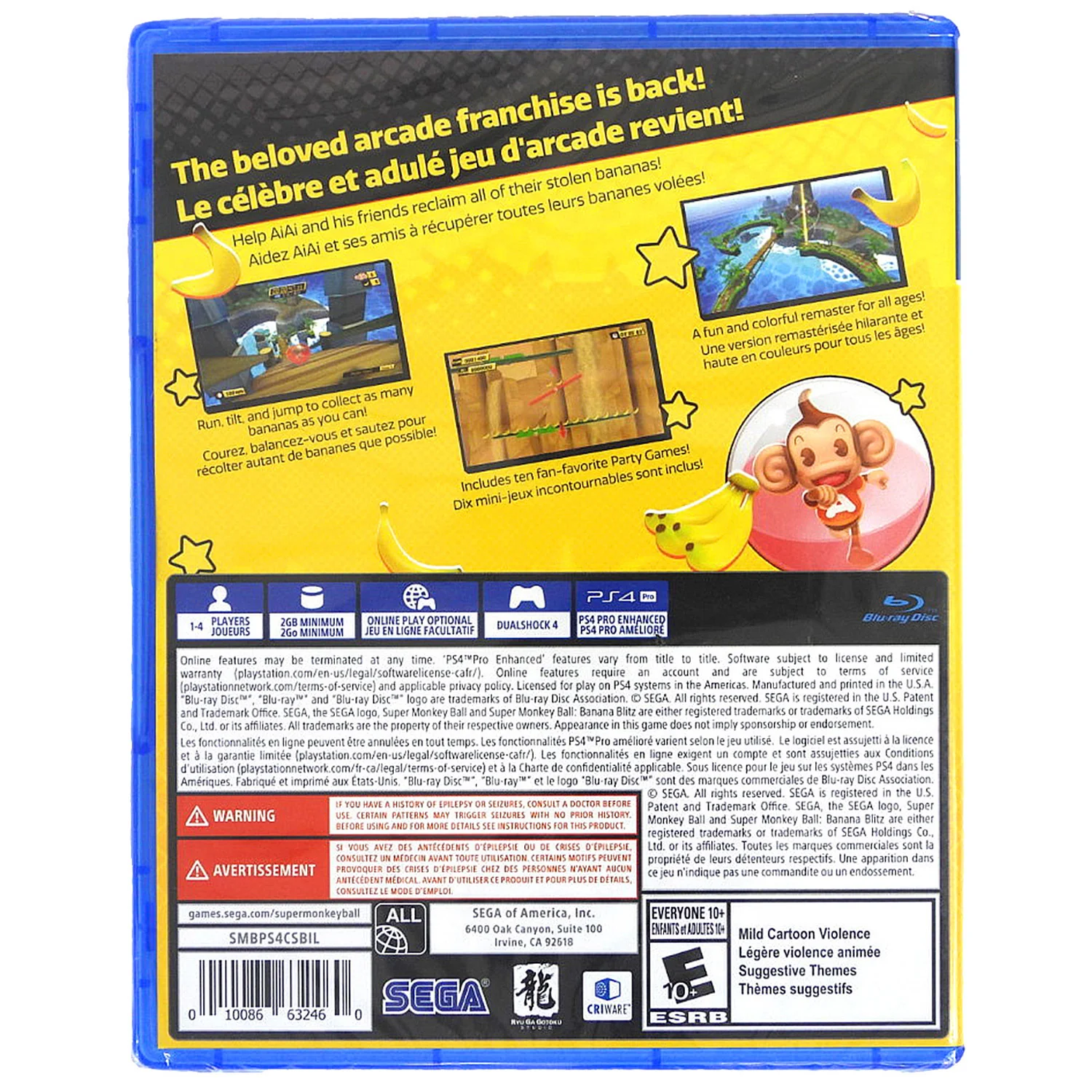 Super Monkey Ball: Banana Blitz HD (PlayStation 4 / PS4) - Image 2