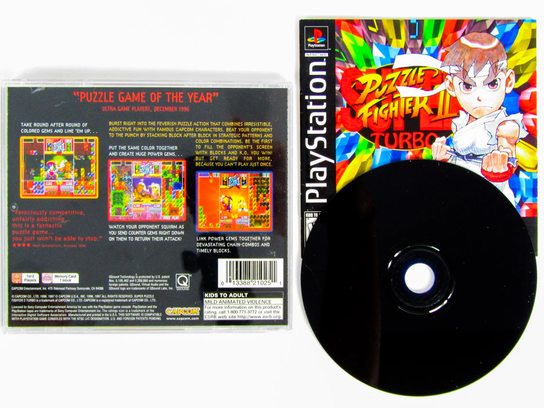 Super Puzzle Fighter II 2 Turbo (PlayStation / PS1)