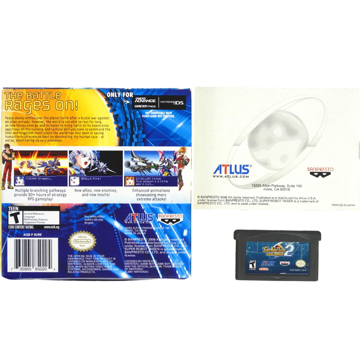 Super Robot Taisen Original Generation 2 (Nintendo Game Boy Advance / GBA) - Image 2