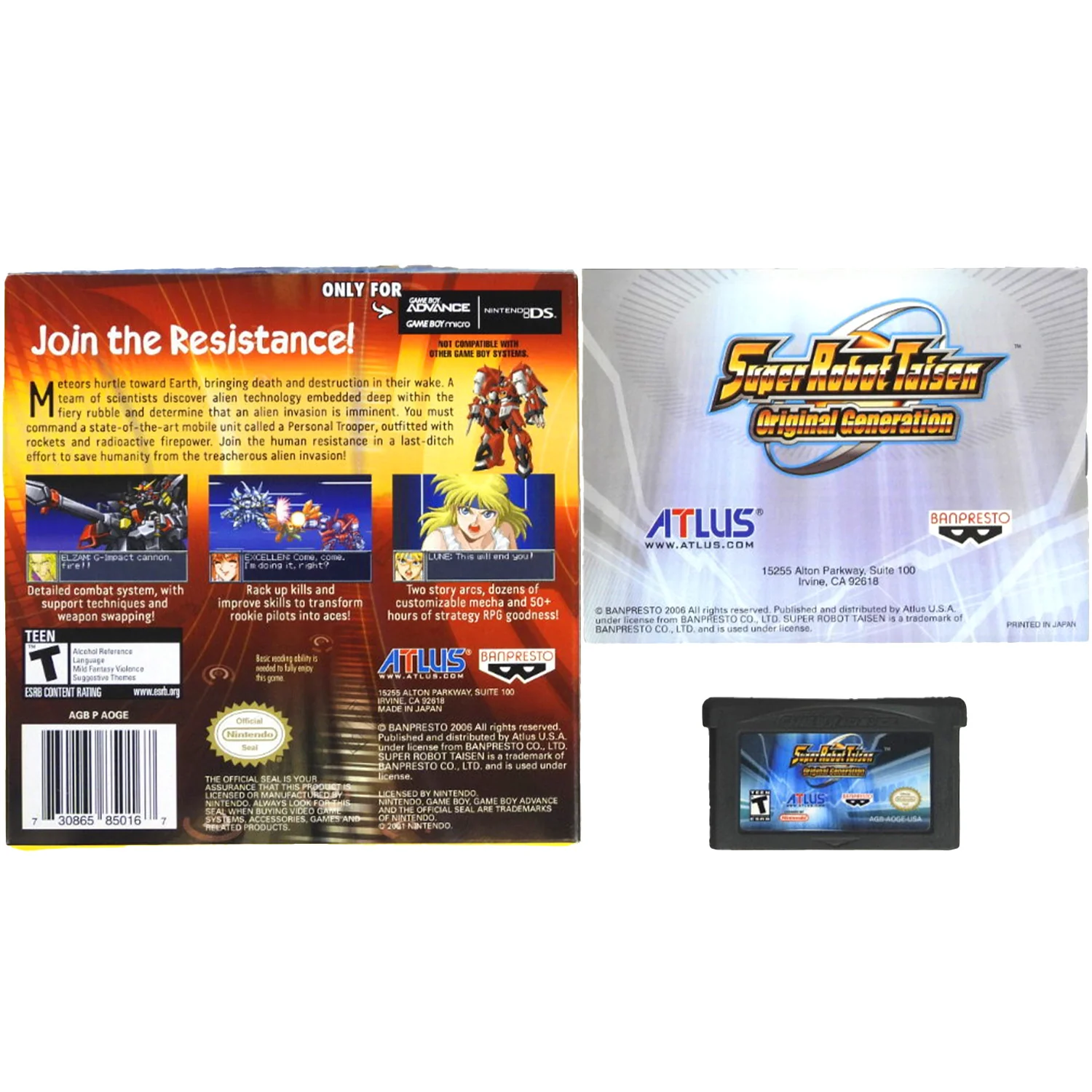 Super Robot Taisen Original Generation (Nintendo Game Boy Advance / GBA) - Image 2