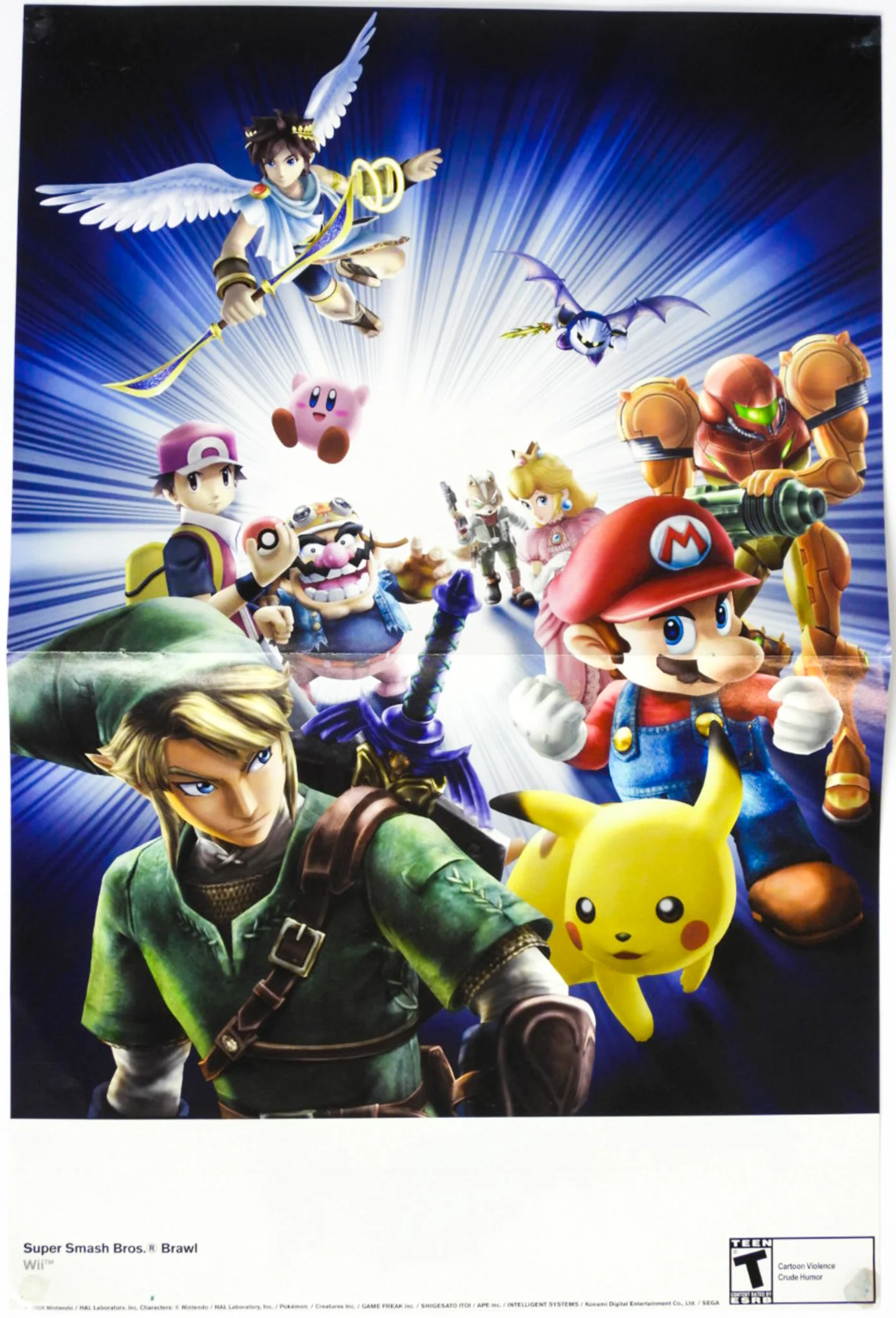 Super Smash Bros. Brawl [Nintendo Power] [Poster] (Nintendo Wii)