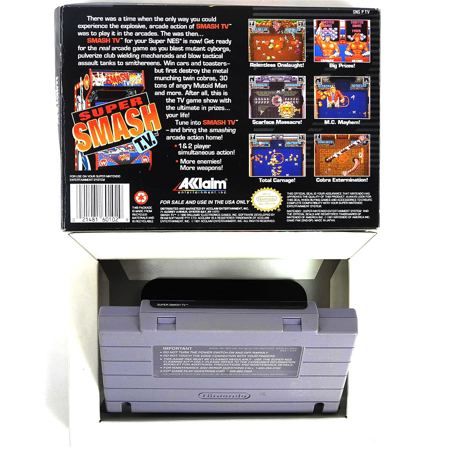 Super Smash T.V. (Super Nintendo / SNES) - Image 2