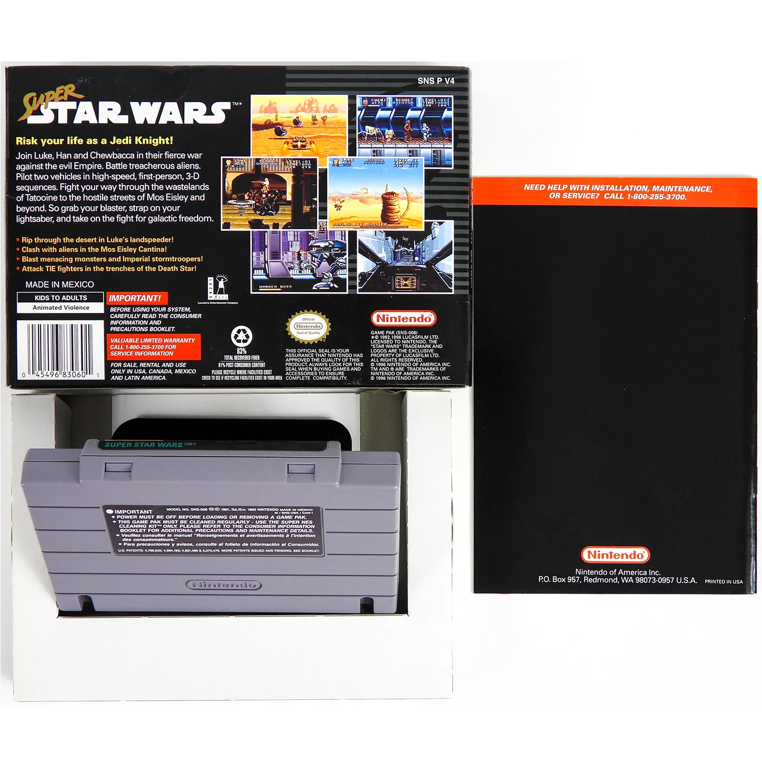 Super Star Wars [Player's Choice] (Super Nintendo / SNES) - Image 2