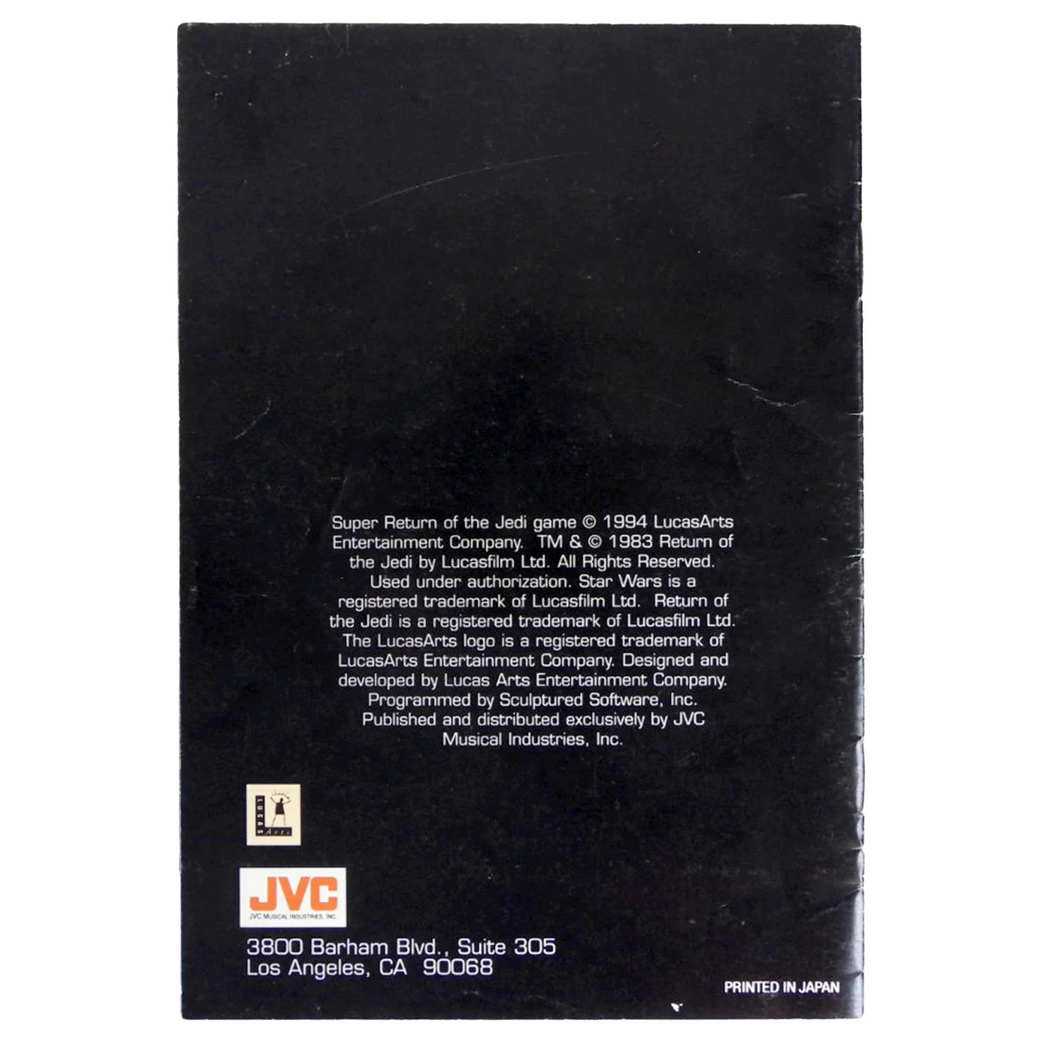 Super Star Wars: Return of the Jedi [JVC] [Manual] (Super Nintendo / SNES) - Image 2