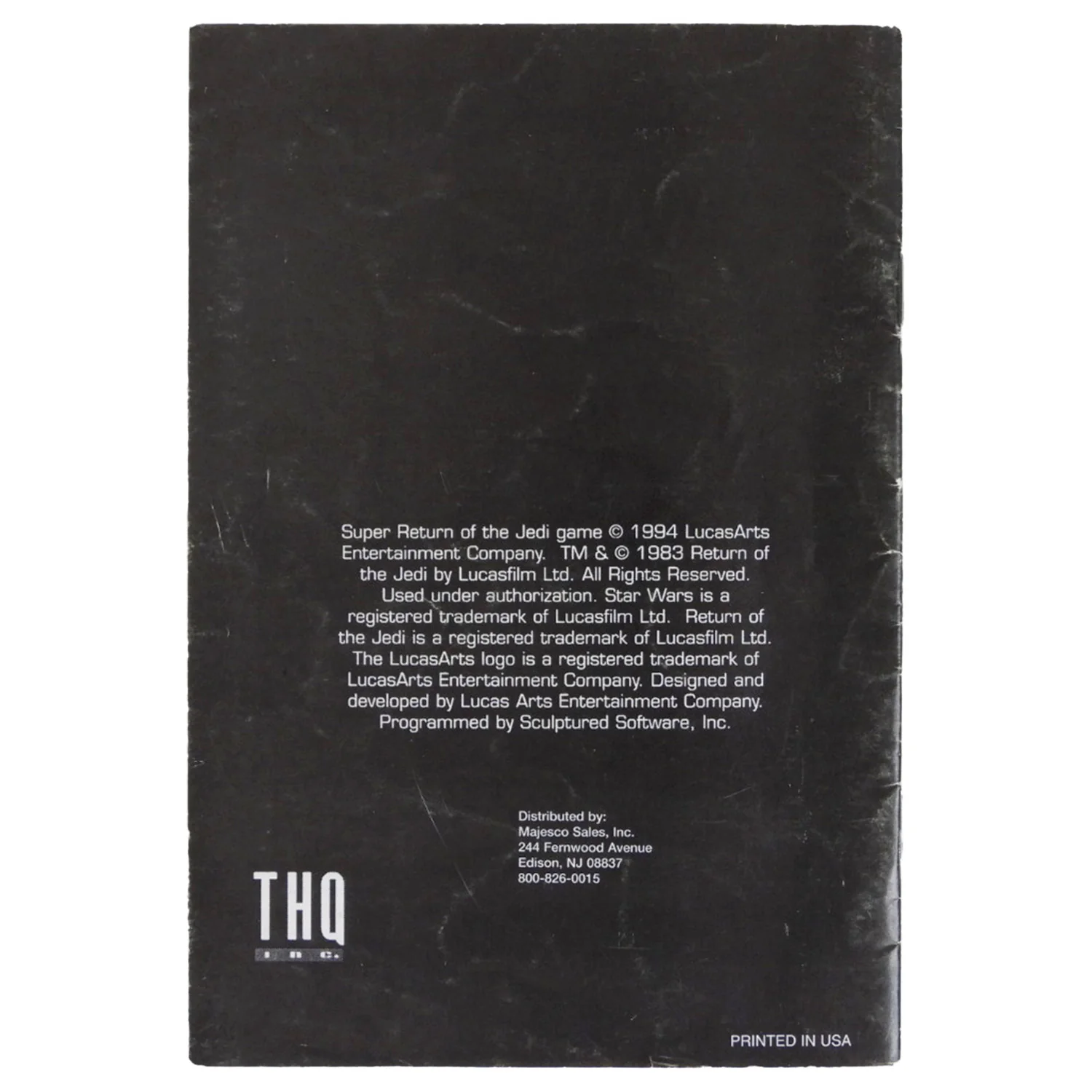 Super Star Wars: Return of the Jedi [THQ] [Manual] (Super NIntendo / SNES) - Image 4