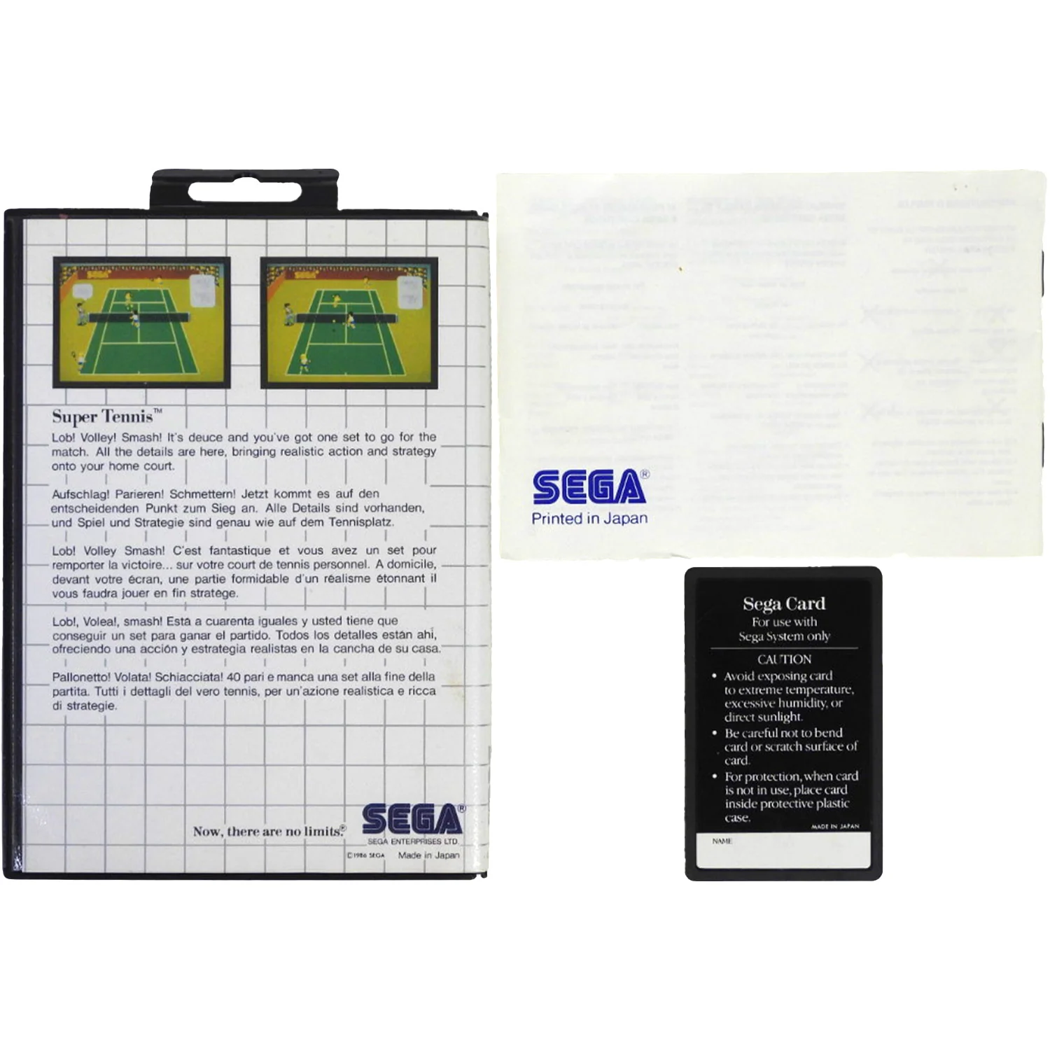 Super Tennis [The Sega Card] [PAL] (Sega Master System) - Image 2