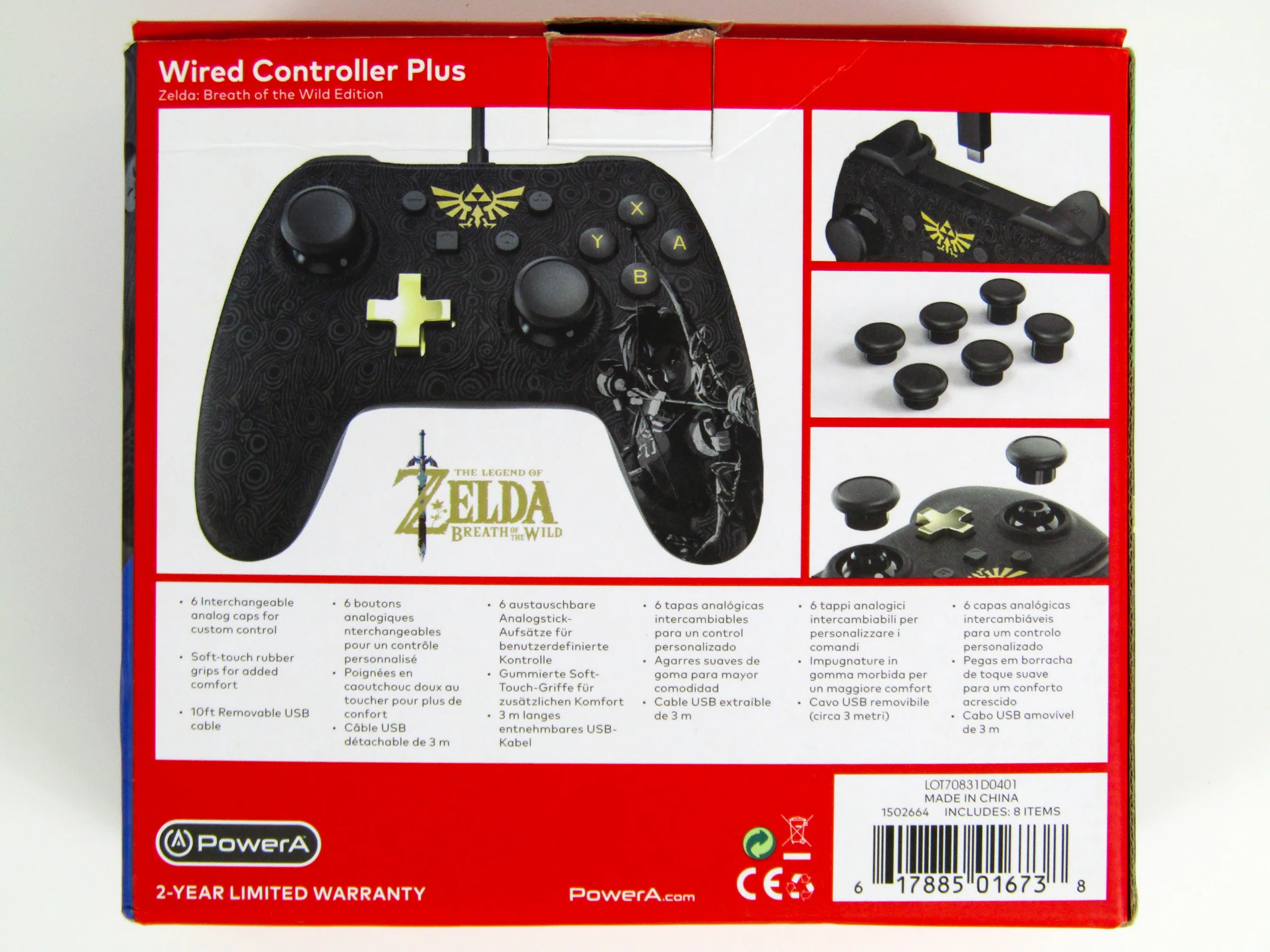 Switch Wired Controller Plus - Zelda: Breath of The Wild [PowerA] (Nintendo Switch) - Image 2
