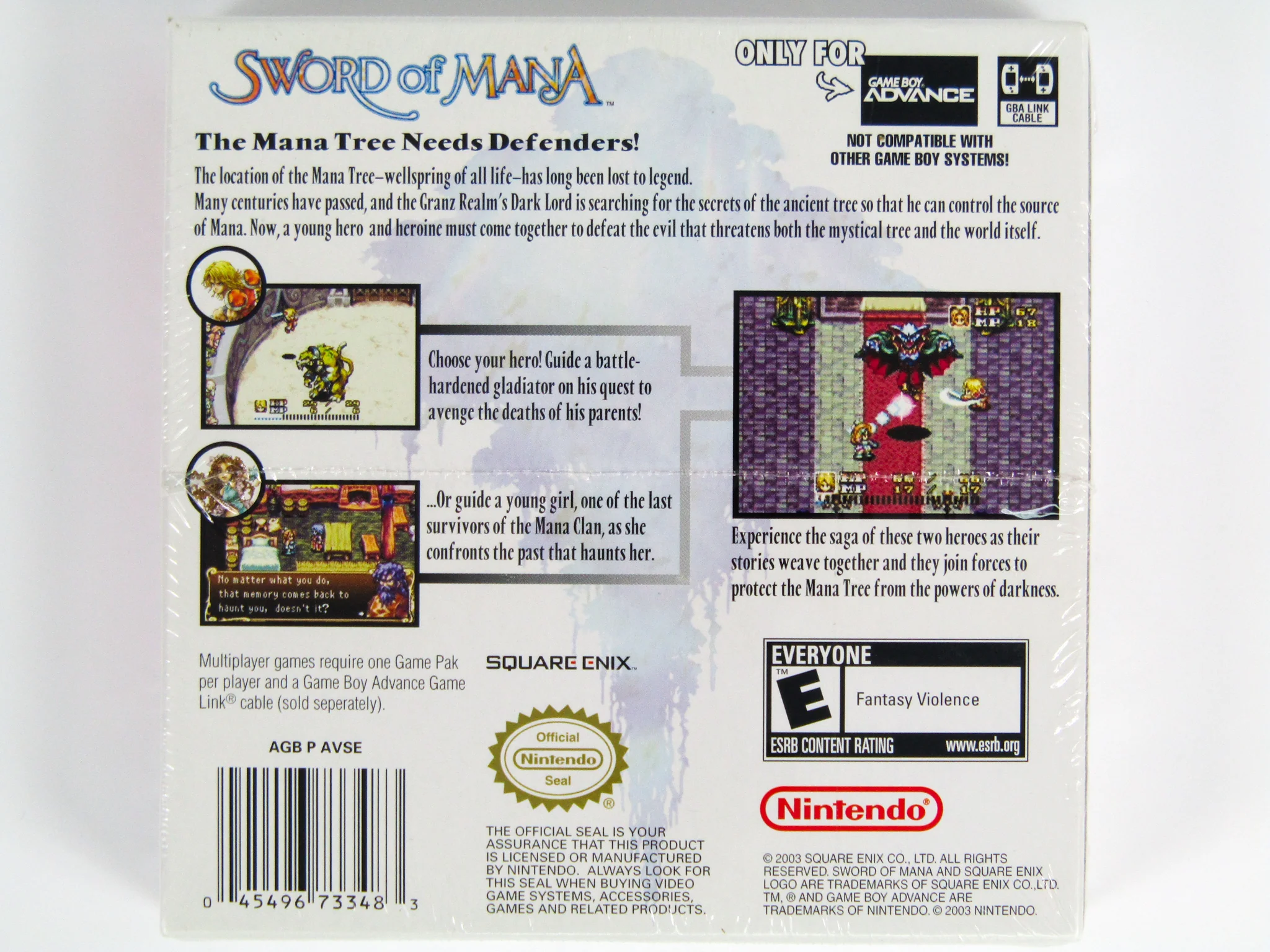 Sword Of Mana (Nintendo Game Boy Advance / GBA) - Image 2
