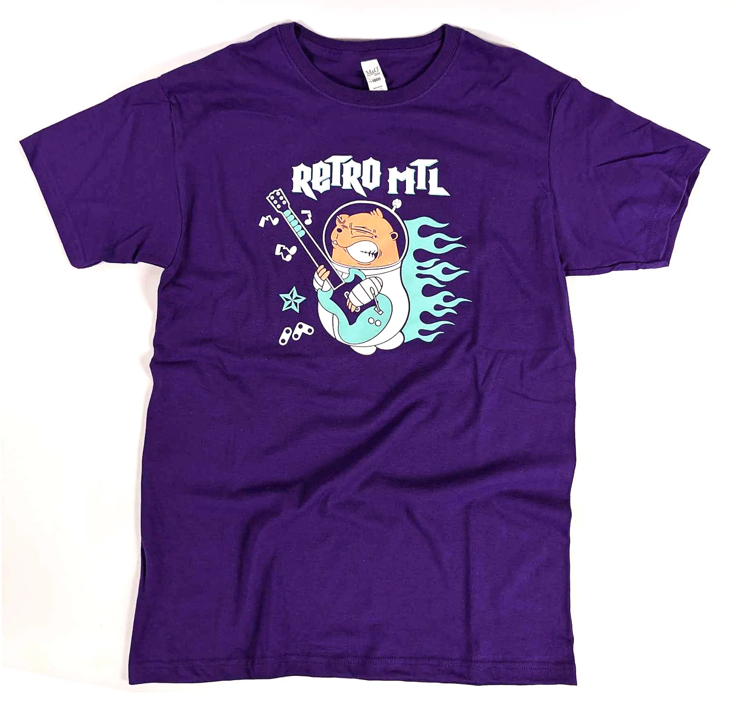 T-Shirt [Glitch Guitare] Violet