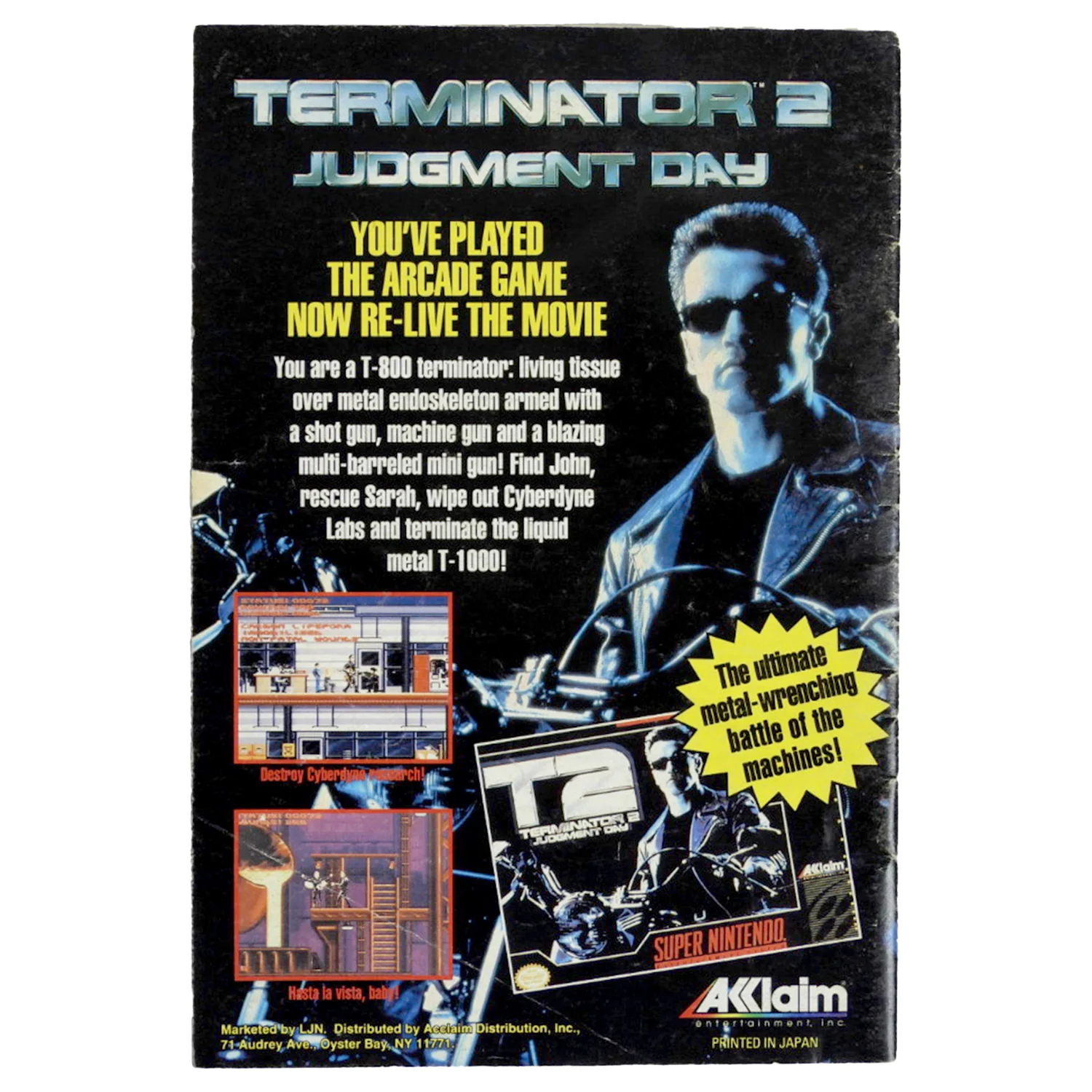 T2 The Arcade Game [Manual] (Super NIntendo / SNES) - Image 2