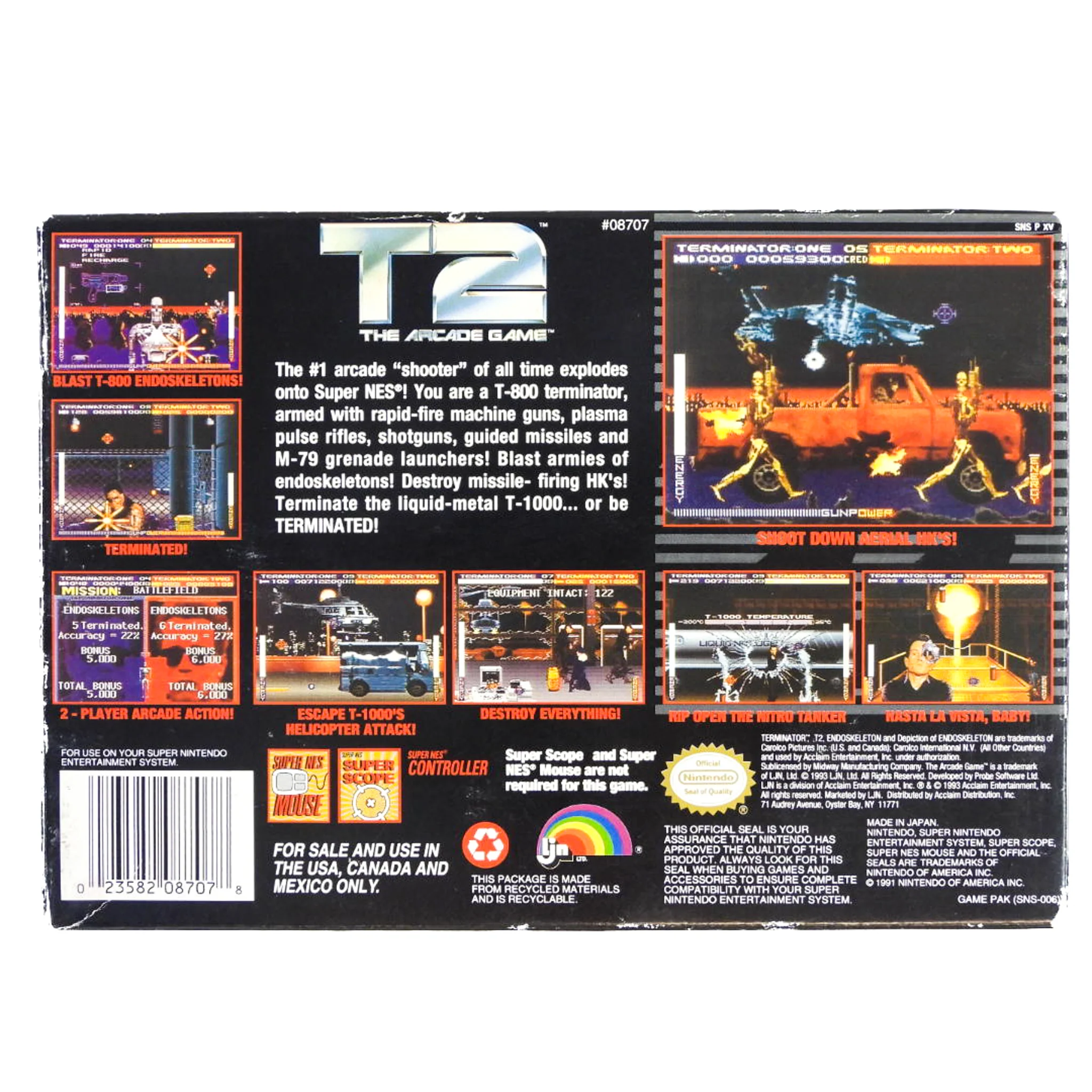 T2 The Arcade Game (Super Nintendo / SNES) - Image 4