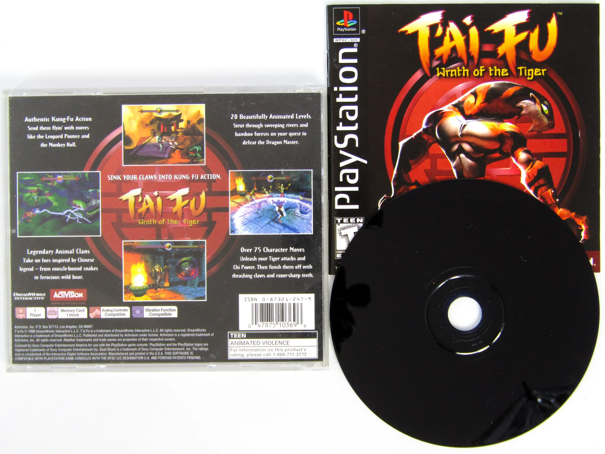 Tai Fu Wrath Of The Tiger (PlayStation / PS1)