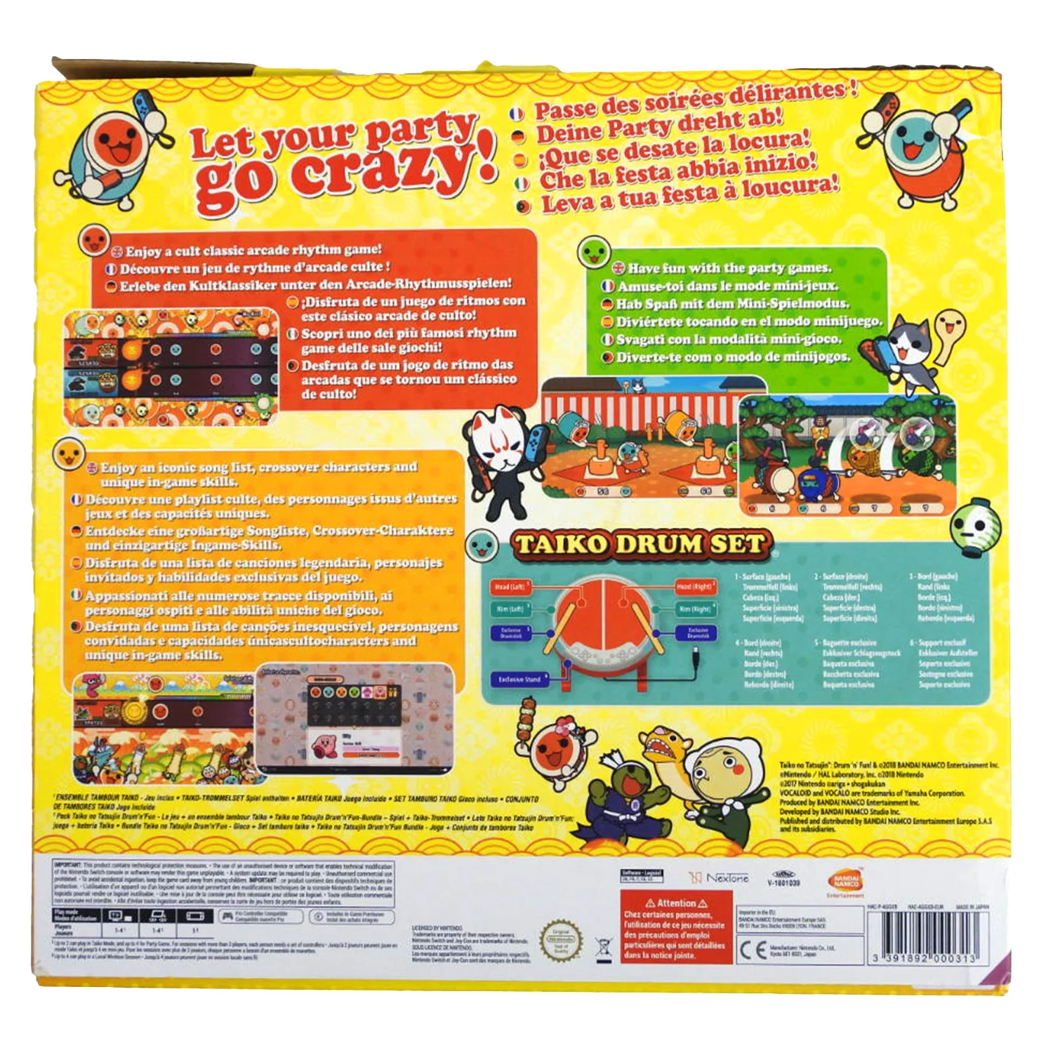 Taiko no Tatsujin Drum 'n' Fun! [Bundle] [PAL] (Nintendo Switch) - Image 2