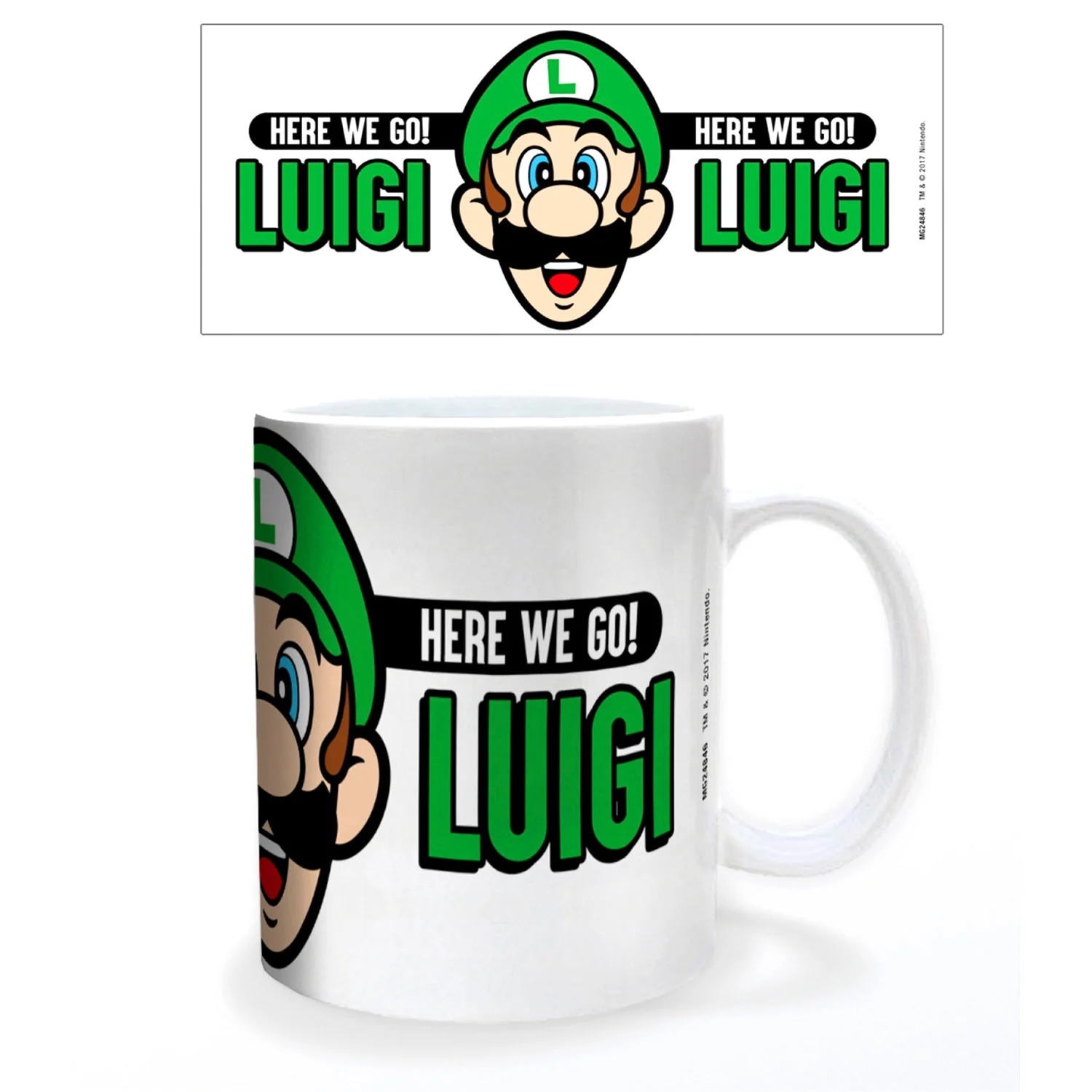 Tasse en céramique Luigi allons-y 11 oz