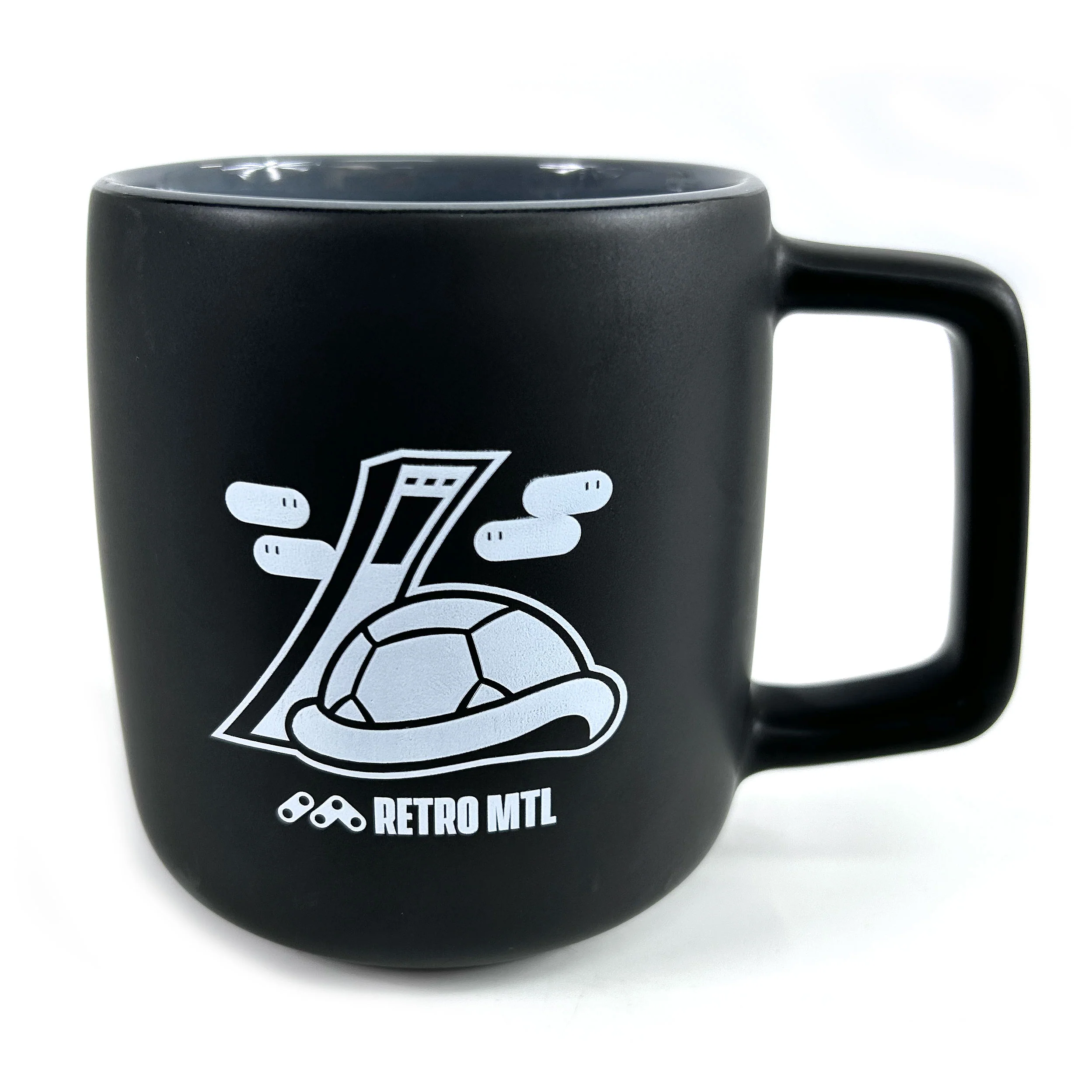 Tasse en céramique noir [Stade Carapace] 15 oz