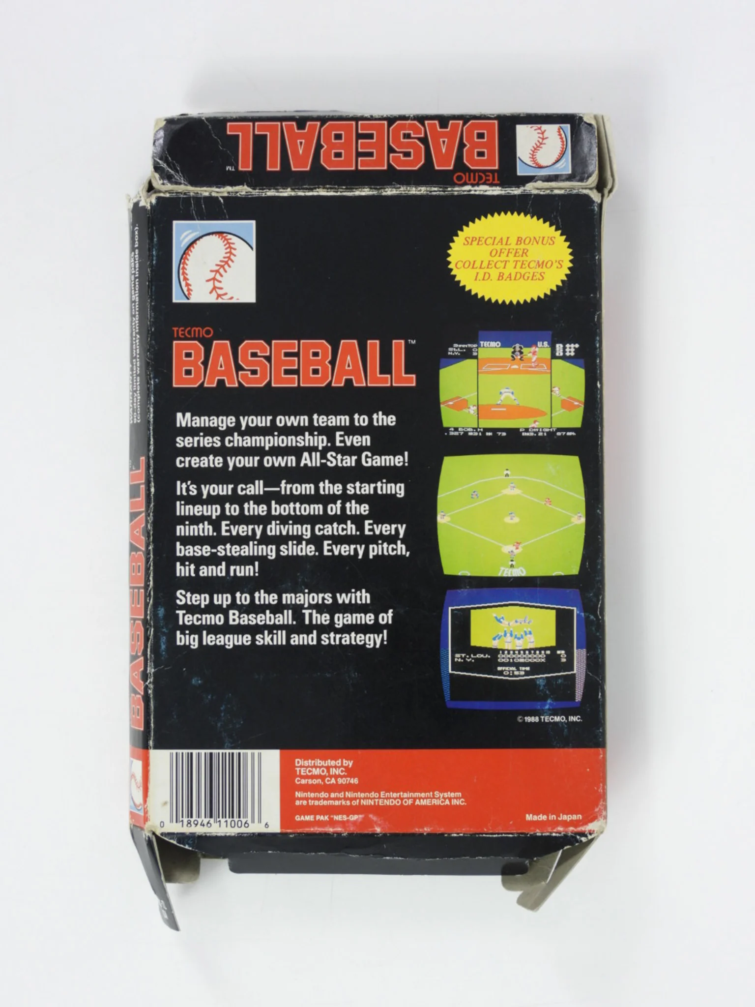 Tecmo Baseball [Box] (Nintendo / NES) - Image 2