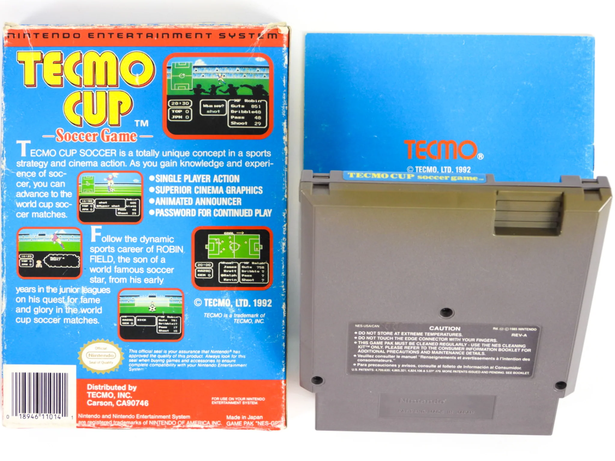 Tecmo Cup Soccer (Nintendo / NES) - Image 2