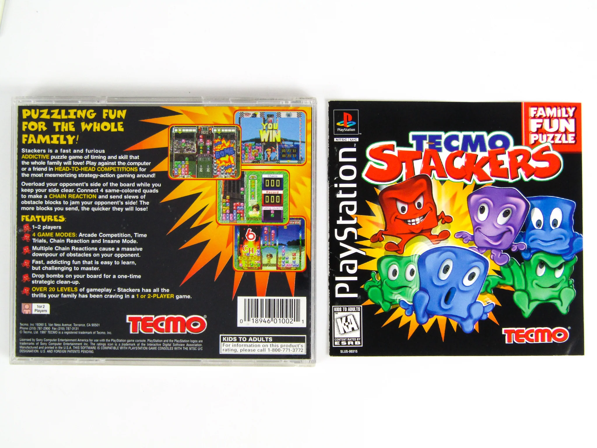 Tecmo Stackers (PlayStation / PS1) - Image 2