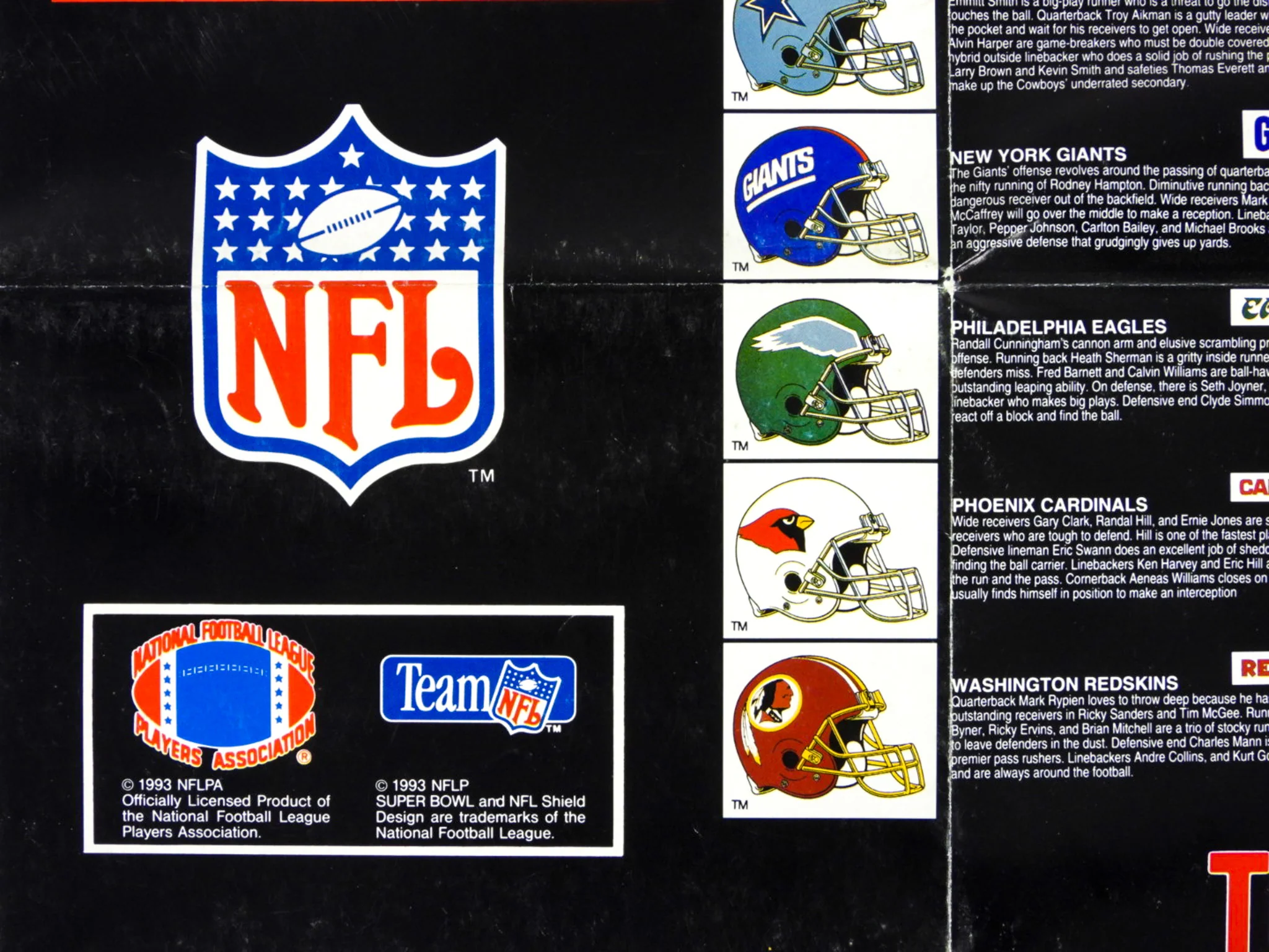 Tecmo Super Bowl [Poster] (Super Nintendo / SNES) - Image 3