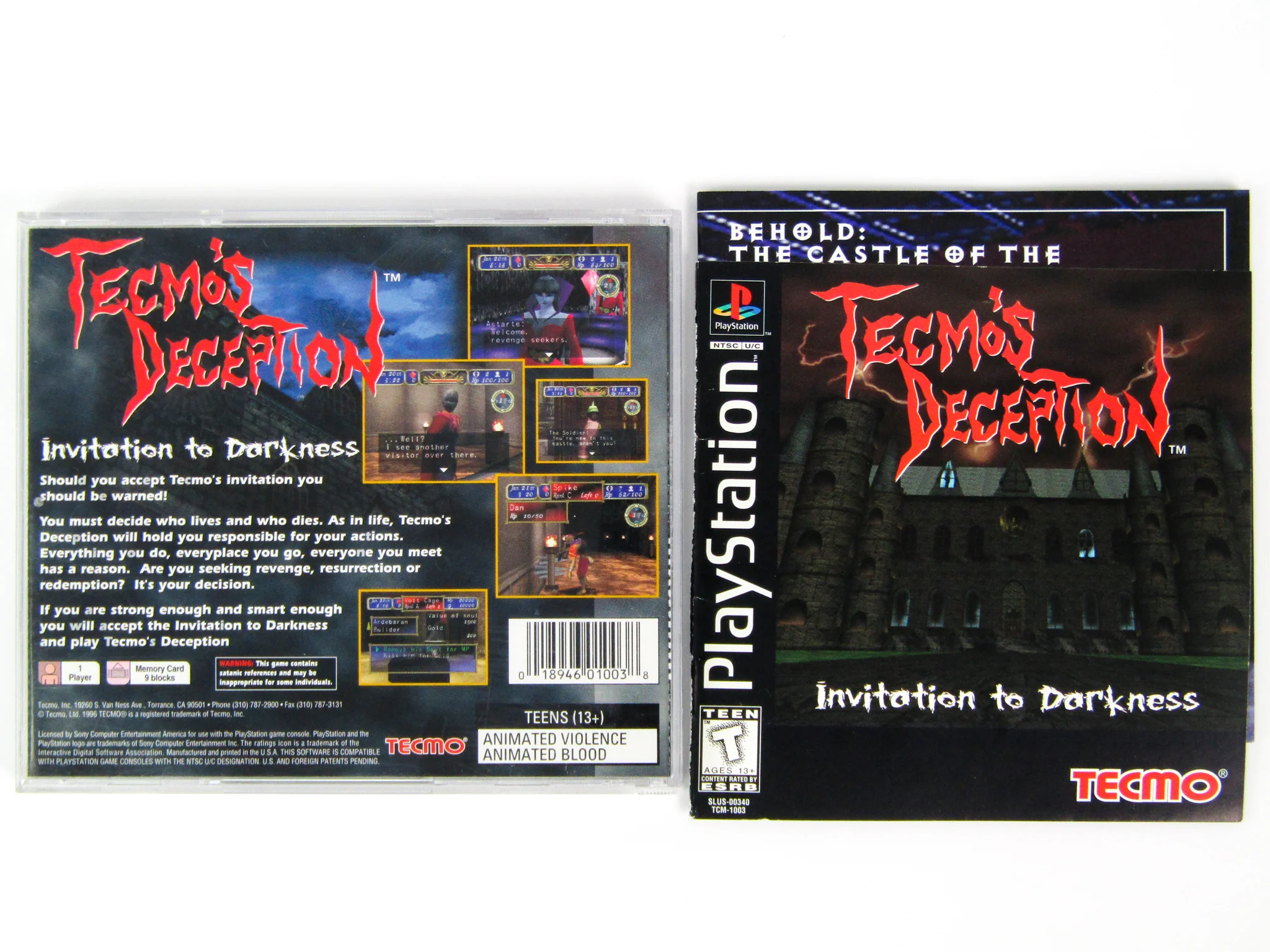 Tecmo's Deception: Invitation To Darkness (PlayStation / PS1) - Image 4