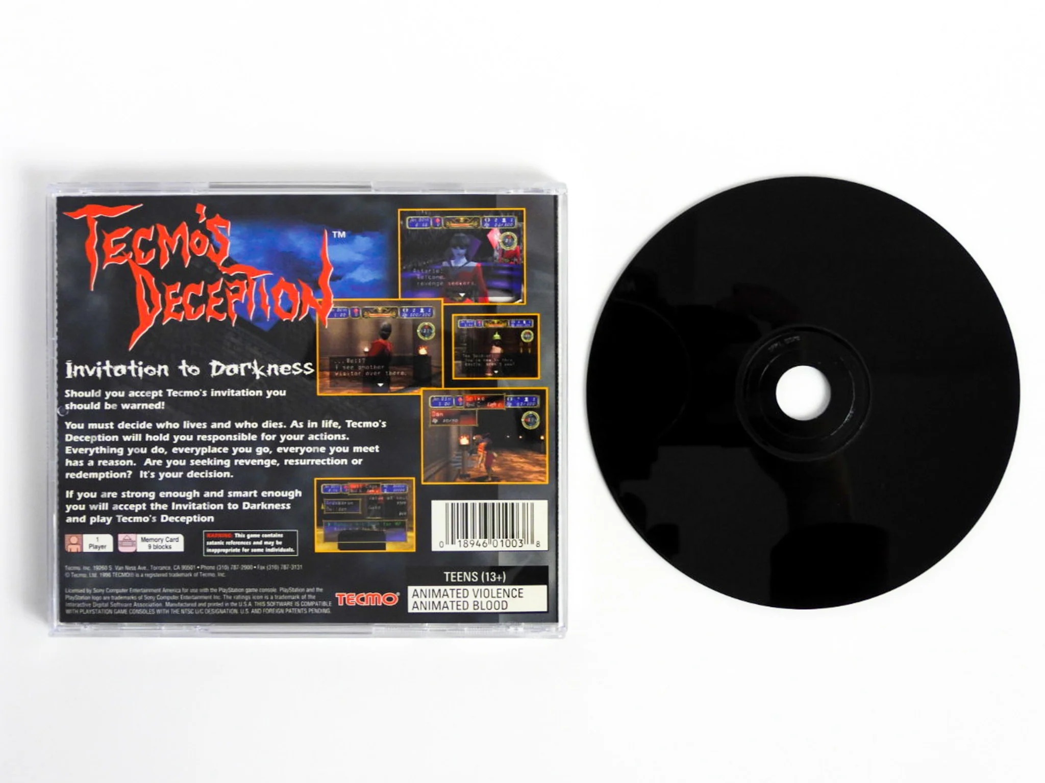 Tecmo's Deception: Invitation To Darkness (PlayStation / PS1) - Image 6