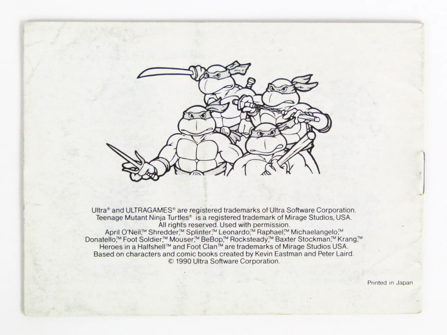 Teenage Mutant Ninja Turtles Fall of the Foot Clan [Manual] (Nintendo Game Boy) - Image 2