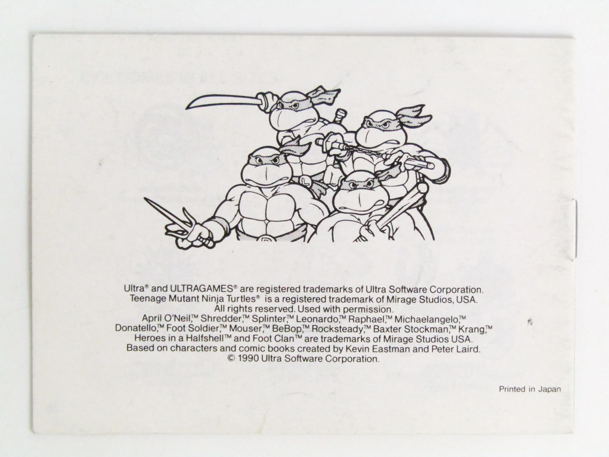 Teenage Mutant Ninja Turtles Fall of the Foot Clan [Manual] (Nintendo Game Boy) - Image 4