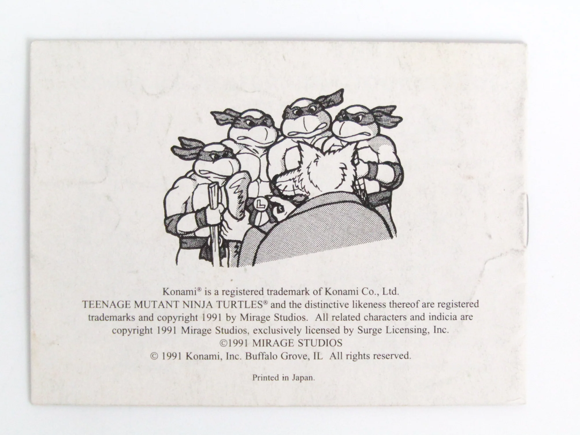 Teenage Mutant Ninja Turtles II 2 Back From The Sewers [Manual] (Nintendo Game Boy) - Image 2