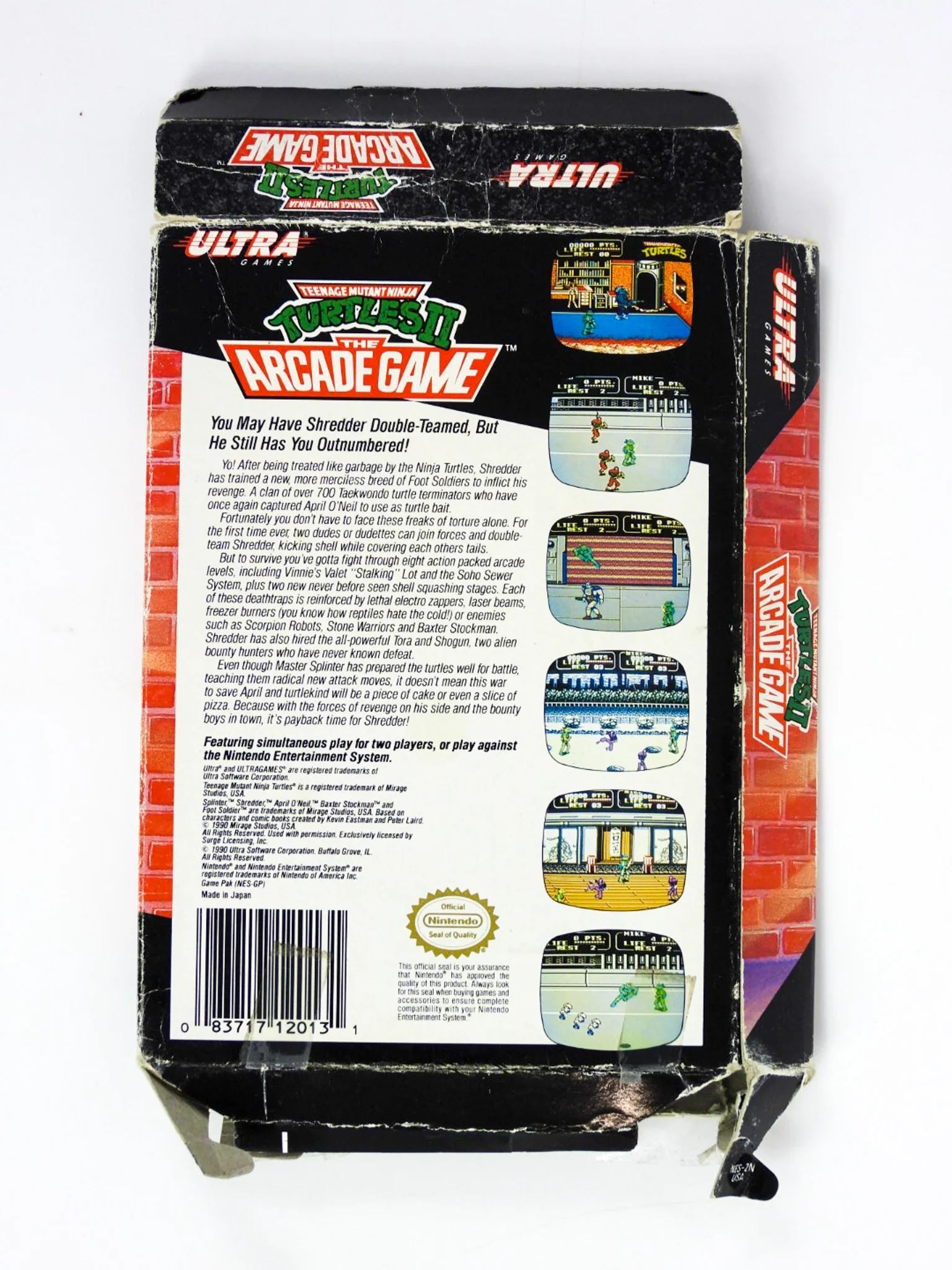 Teenage Mutant Ninja Turtles II 2  [Box] (Nintendo / NES) - Image 2
