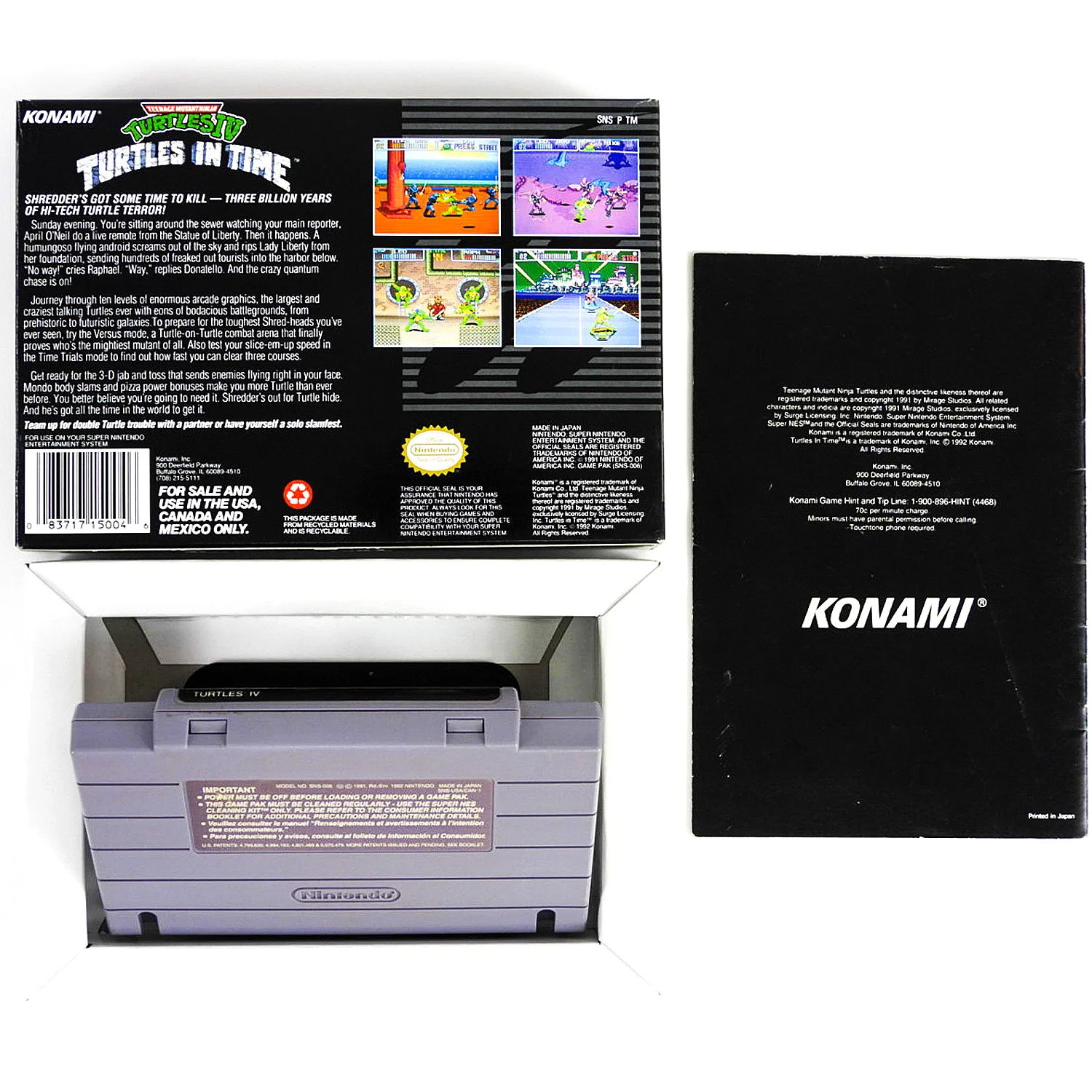 Teenage Mutant Ninja Turtles IV 4: Turtles in Time (Super Nintendo / SNES) - Image 2