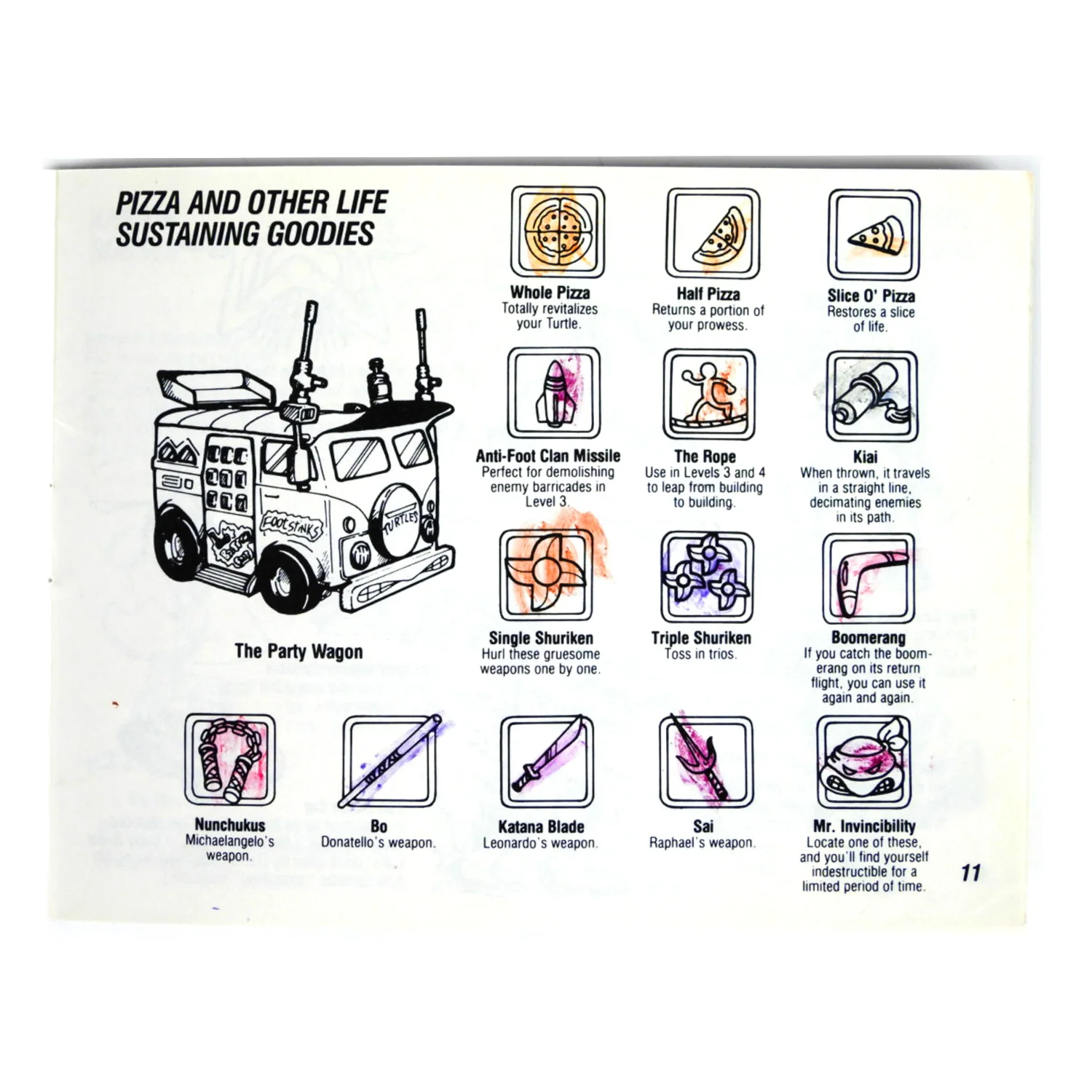 Teenage Mutant Ninja Turtles [Manual] (Nintendo / NES) - Image 7