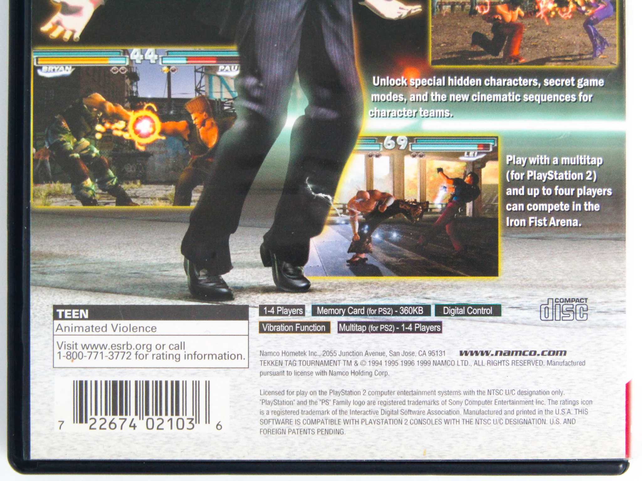 Tekken Tag Tournament [Greatest Hits] (PlayStation 2 / PS2) - Image 3