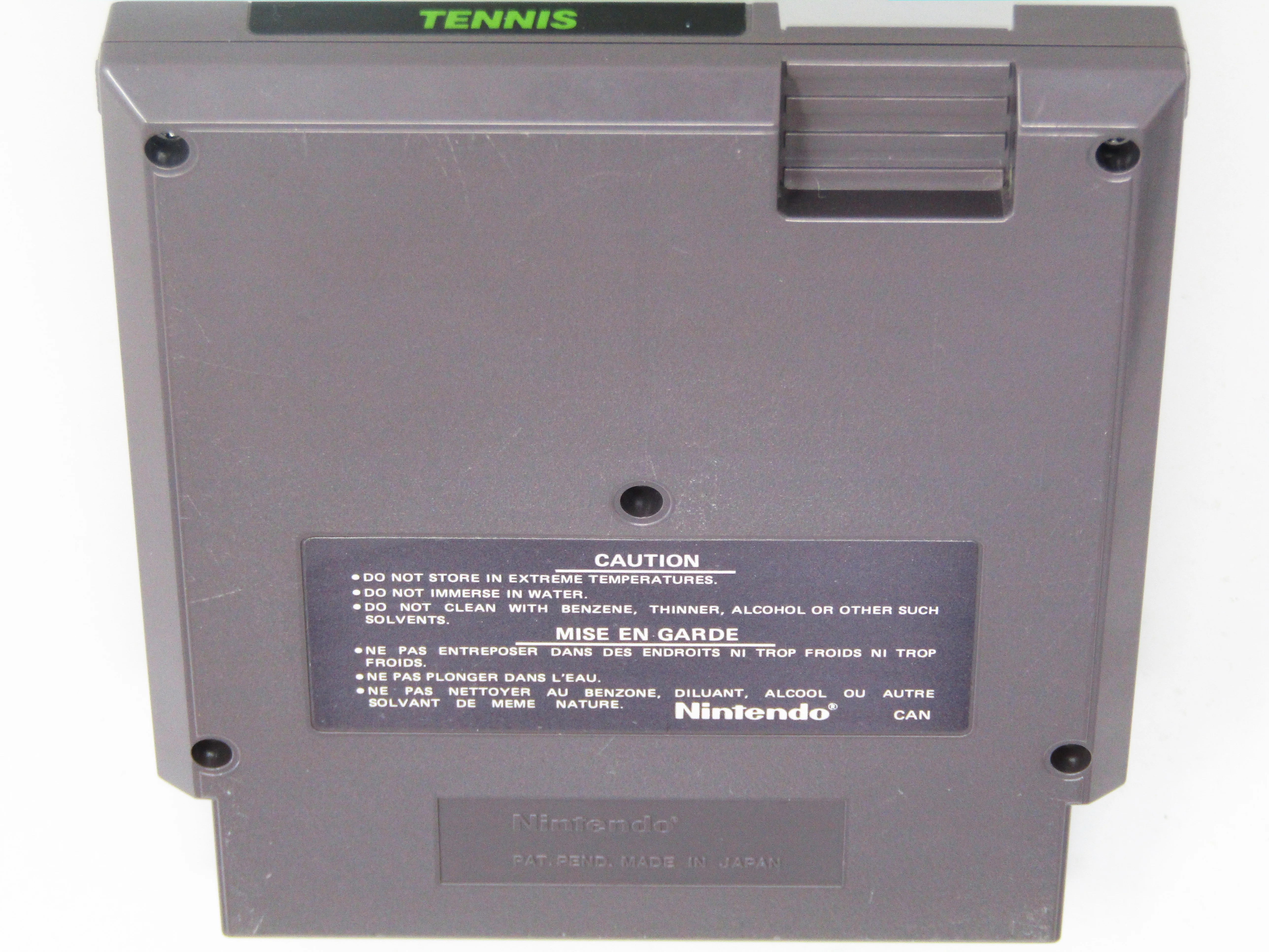 Tennis [5 Screw] [CAN Version] (Nintendo / NES) - Image 5