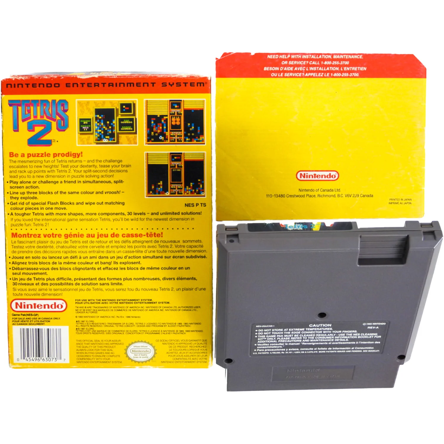 Tetris 2 [CAN Version] (Nintendo / NES) - Image 4