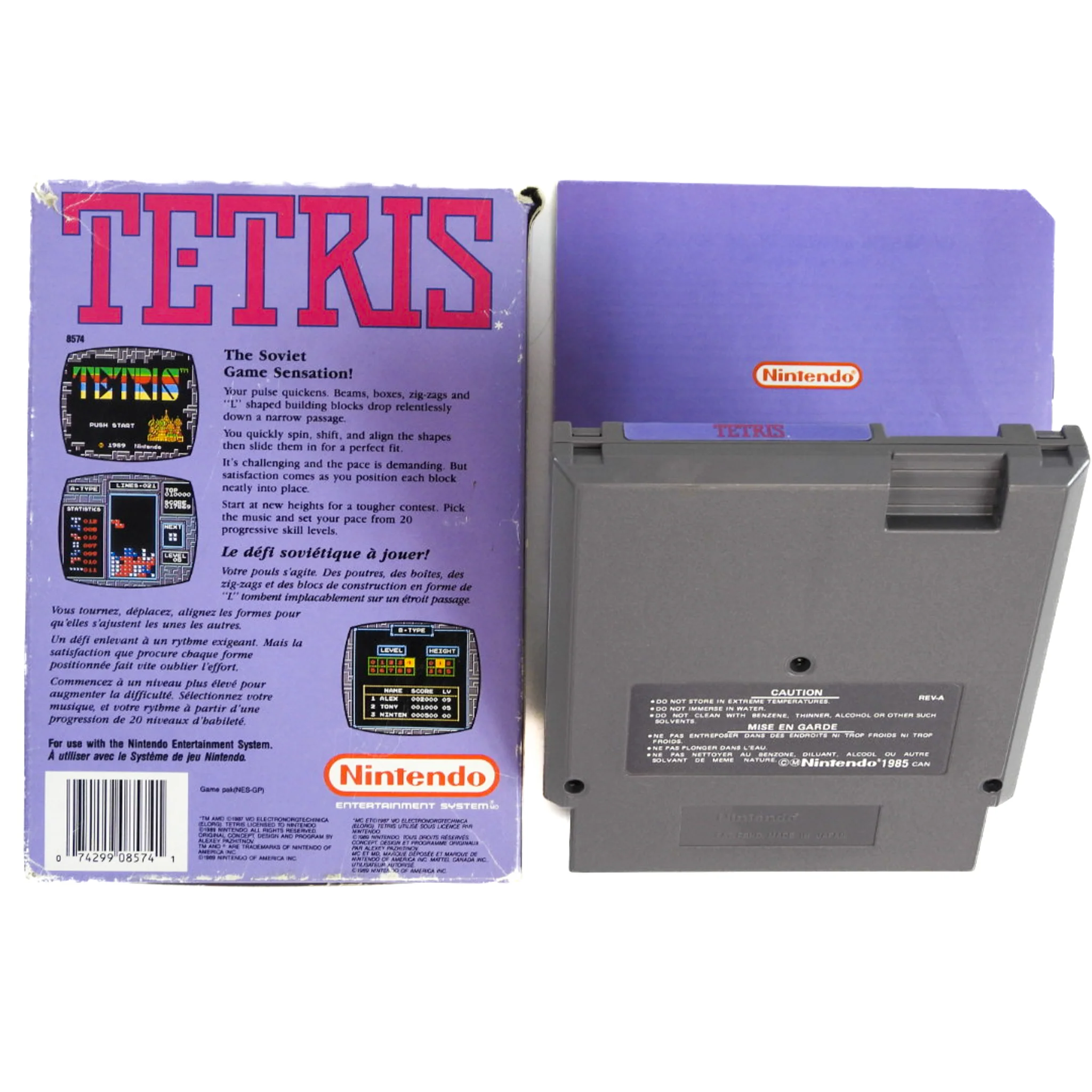 Tetris [CAN Version] (Nintendo / NES) - Image 3