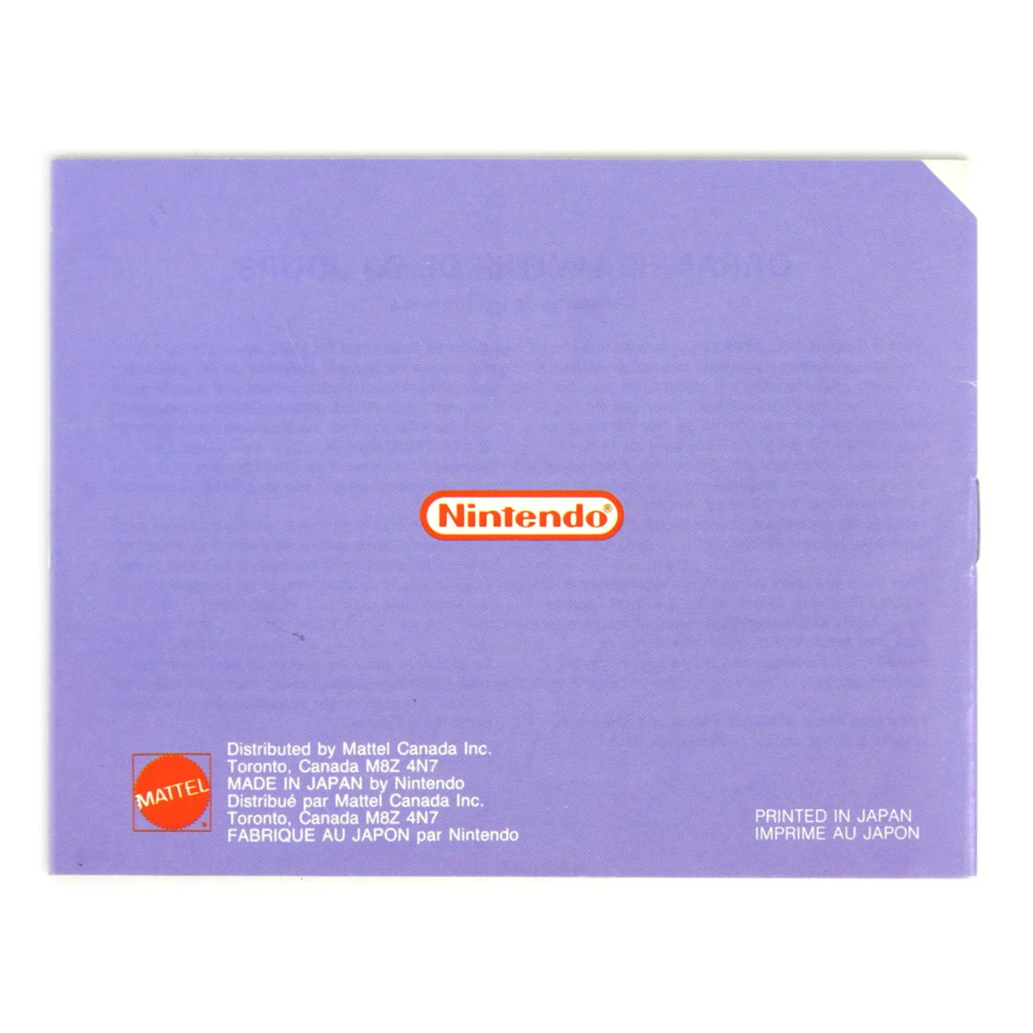 Tetris [Manual] [CAN Version] (Nintendo / NES) - Image 2