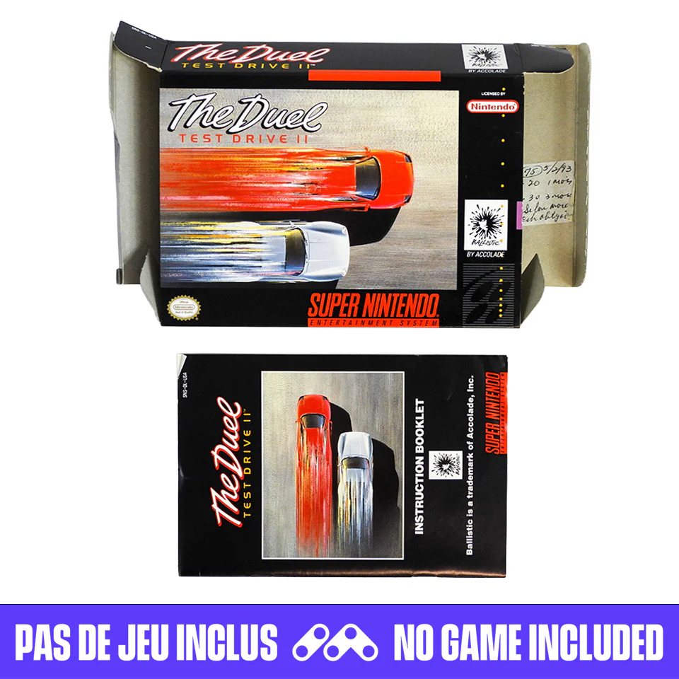 The Duel Test Drive II [Box] (Super Nintendo / SNES)