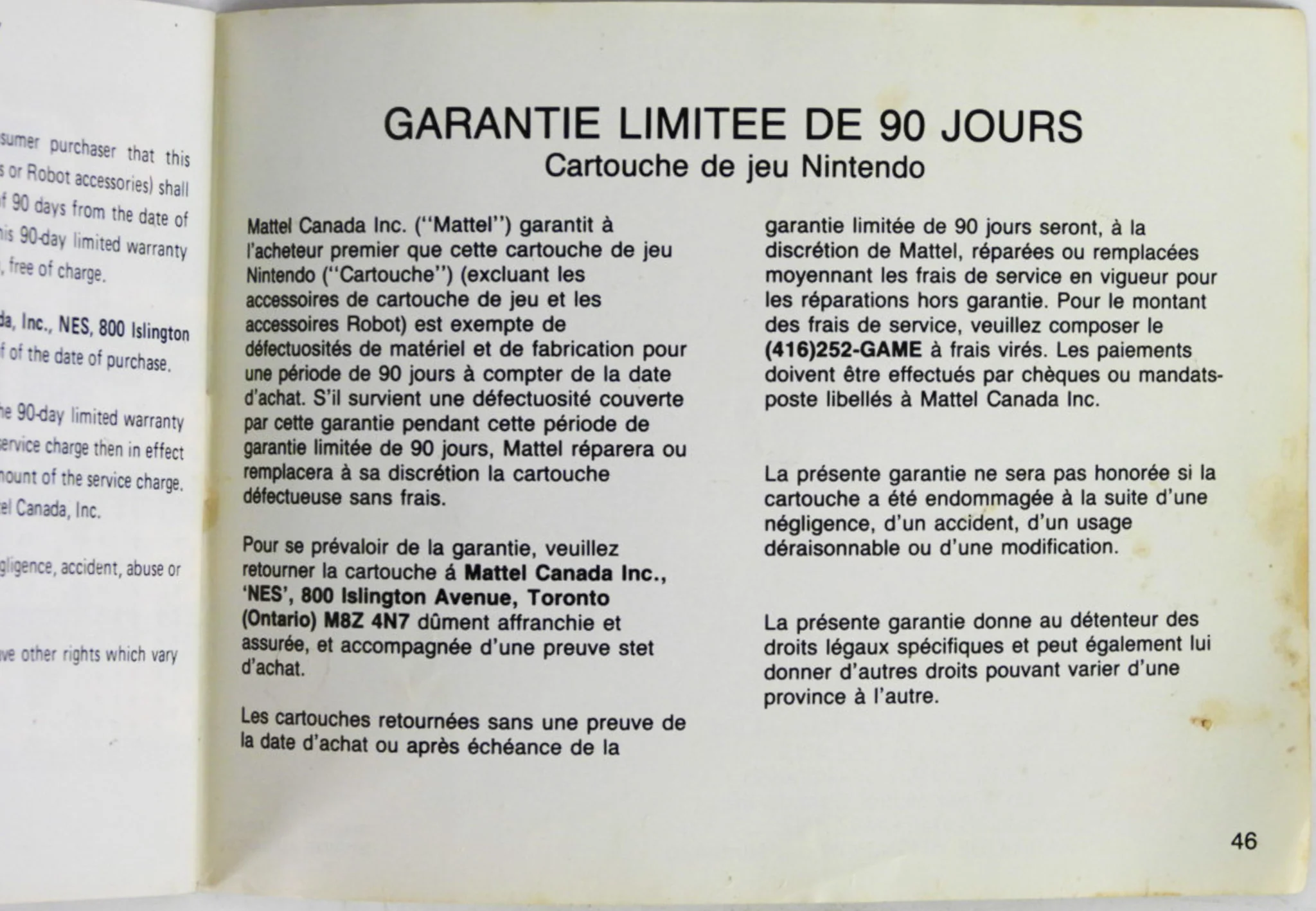 The Legend Of Zelda [CAN Version] [Manual] (Nintendo / NES) - Image 6