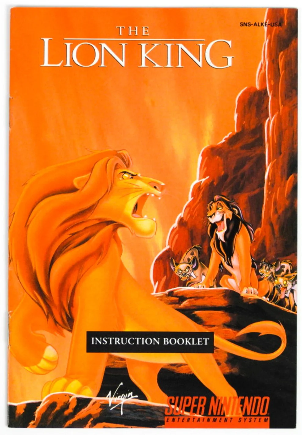 The Lion King [Manual] (Super Nintendo / SNES)