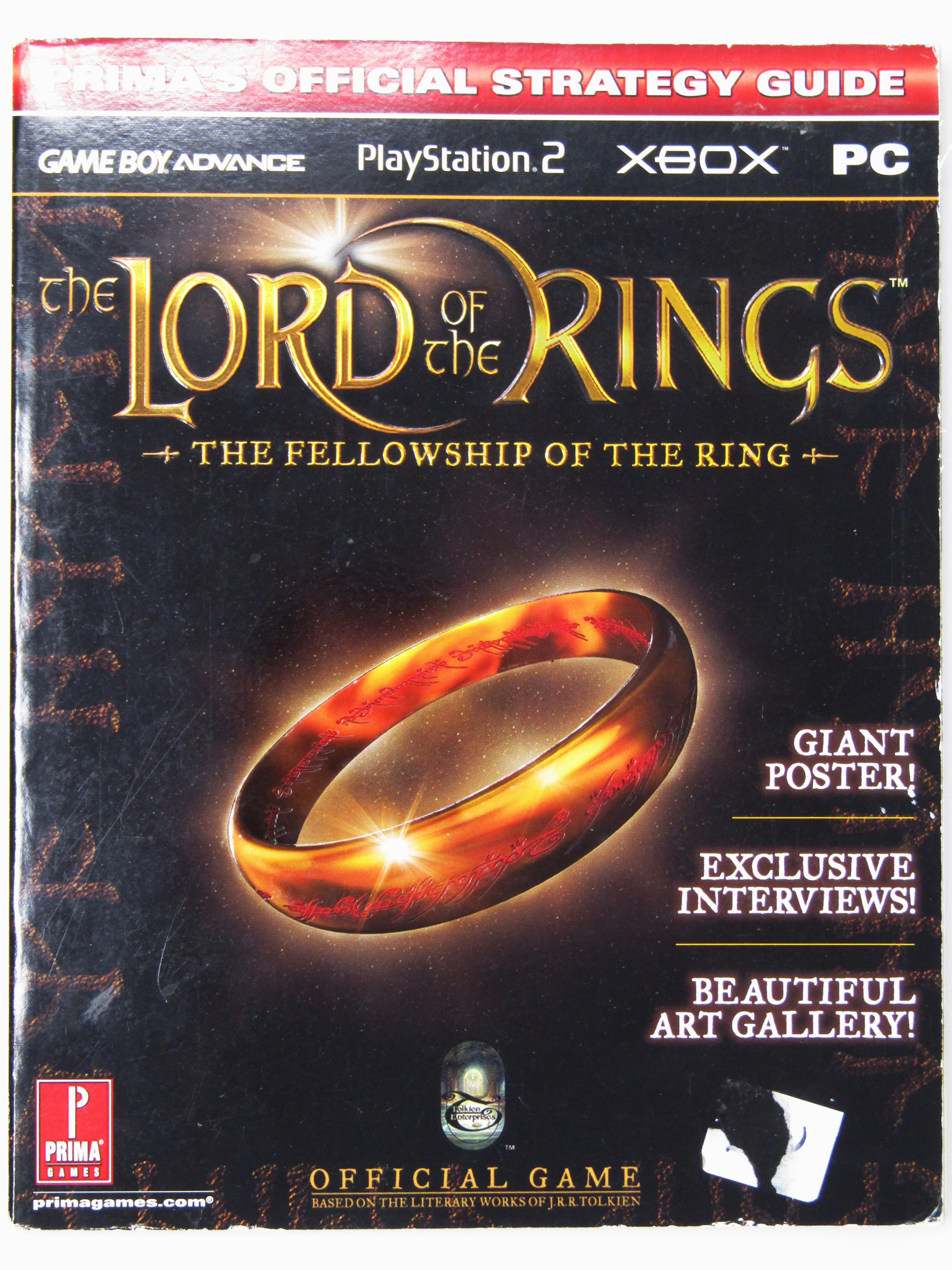 The Lord Of The Rings: The Fellowship Of The Ring Official Strategy Guide [Prima Games] (Game Guide)