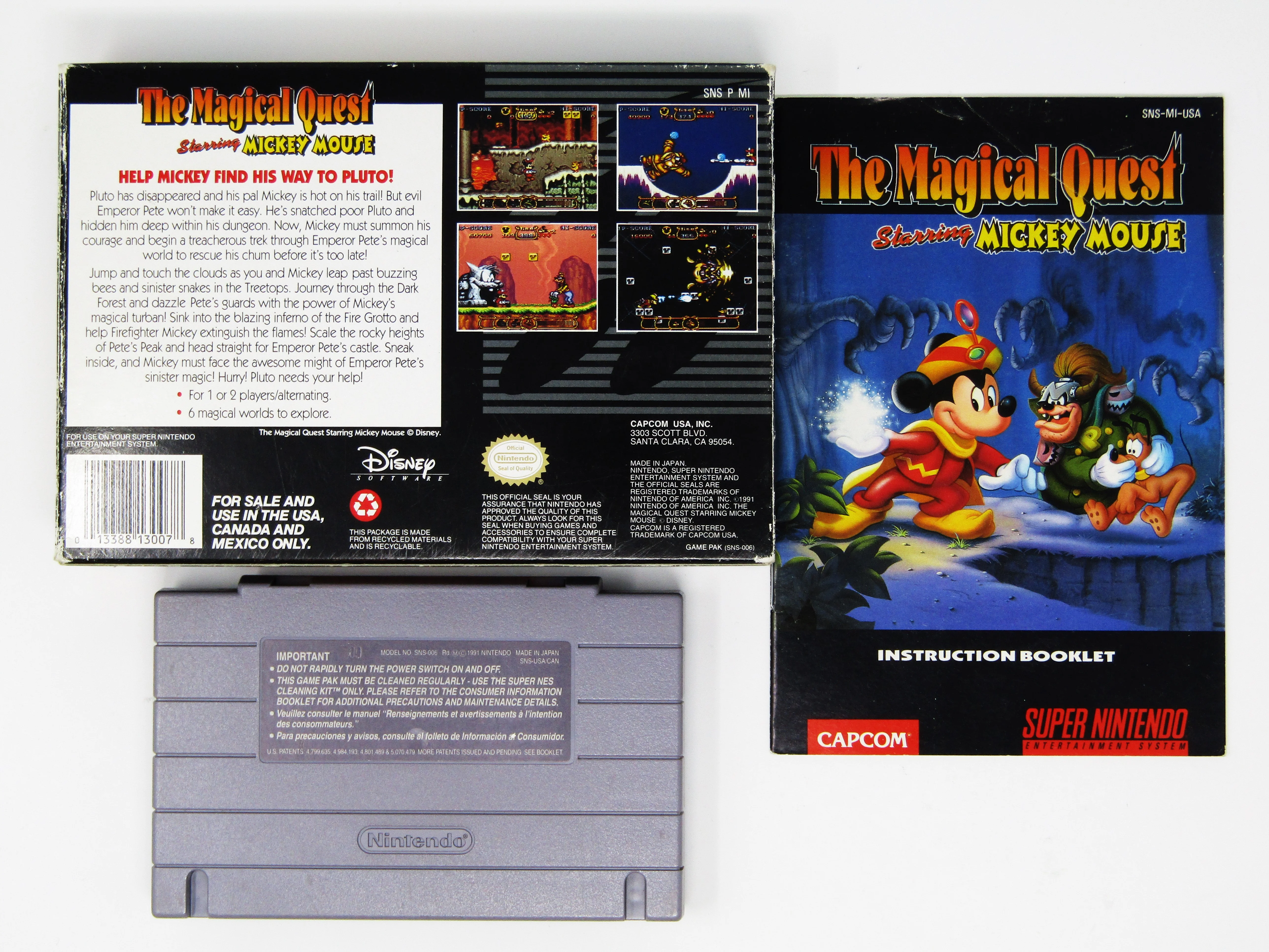The Magical Quest Starring Mickey Mouse (Super Nintendo / SNES) - Image 2