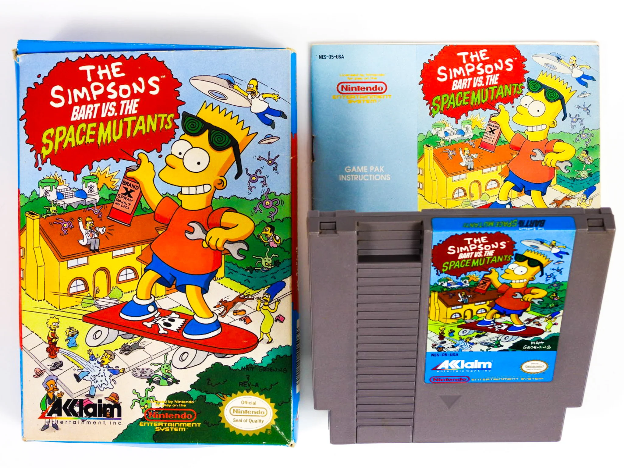 The Simpsons Bart Vs The Space Mutants (Nintendo / NES) - Image 2