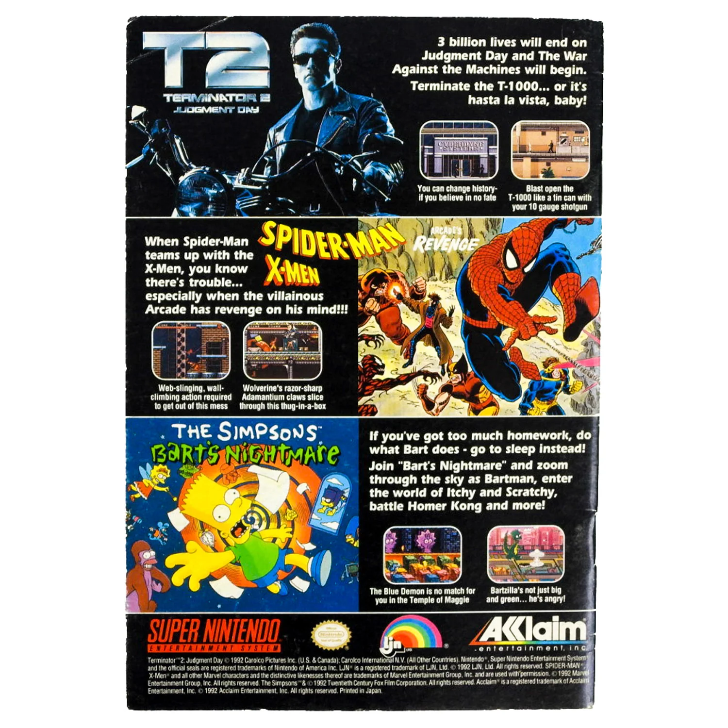 The Simpsons: Bart's Nightmare [Manual] (Super Nintendo / SNES) - Image 2