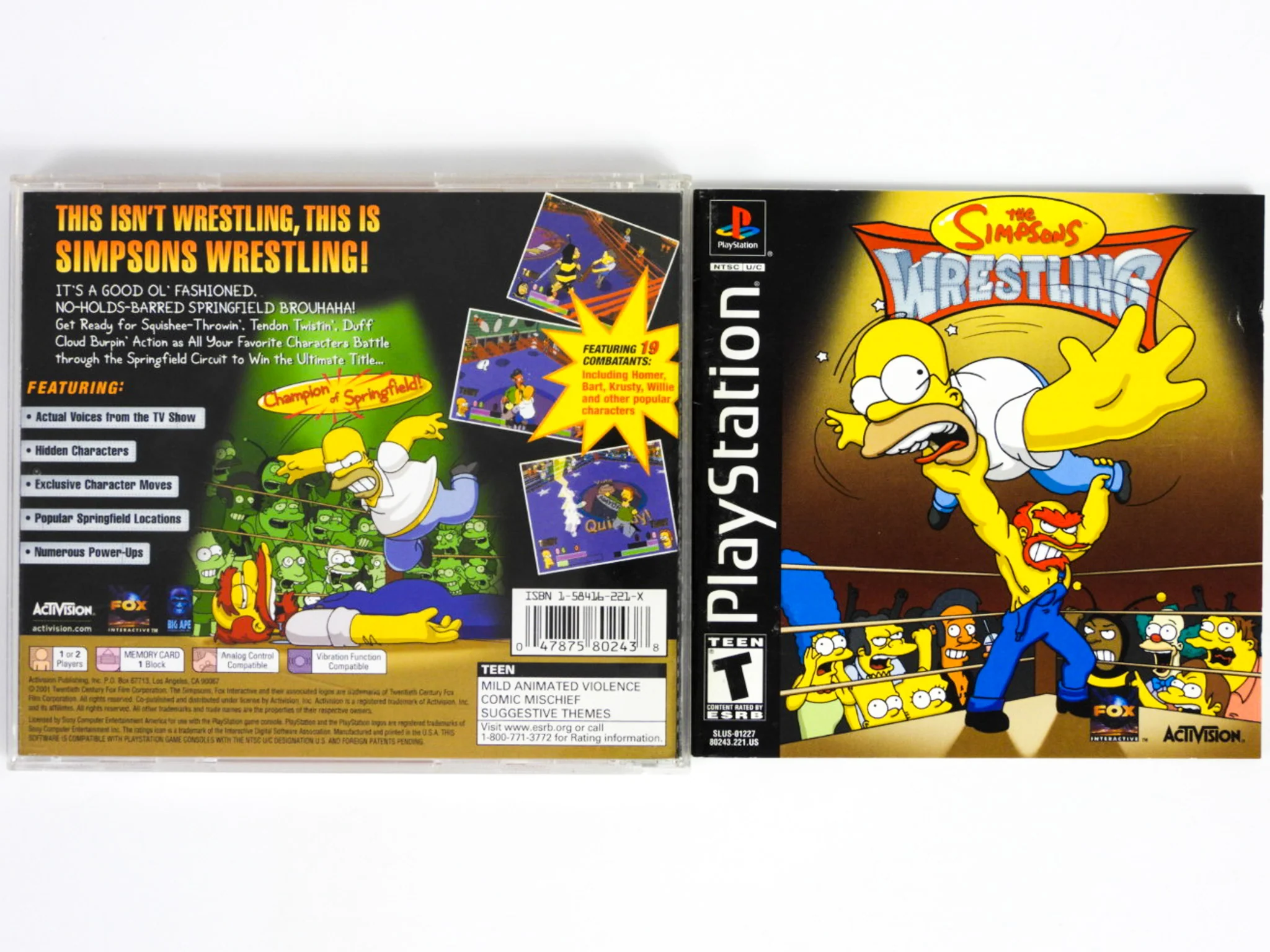 The Simpsons Wrestling (PlayStation / PS1) - Image 2