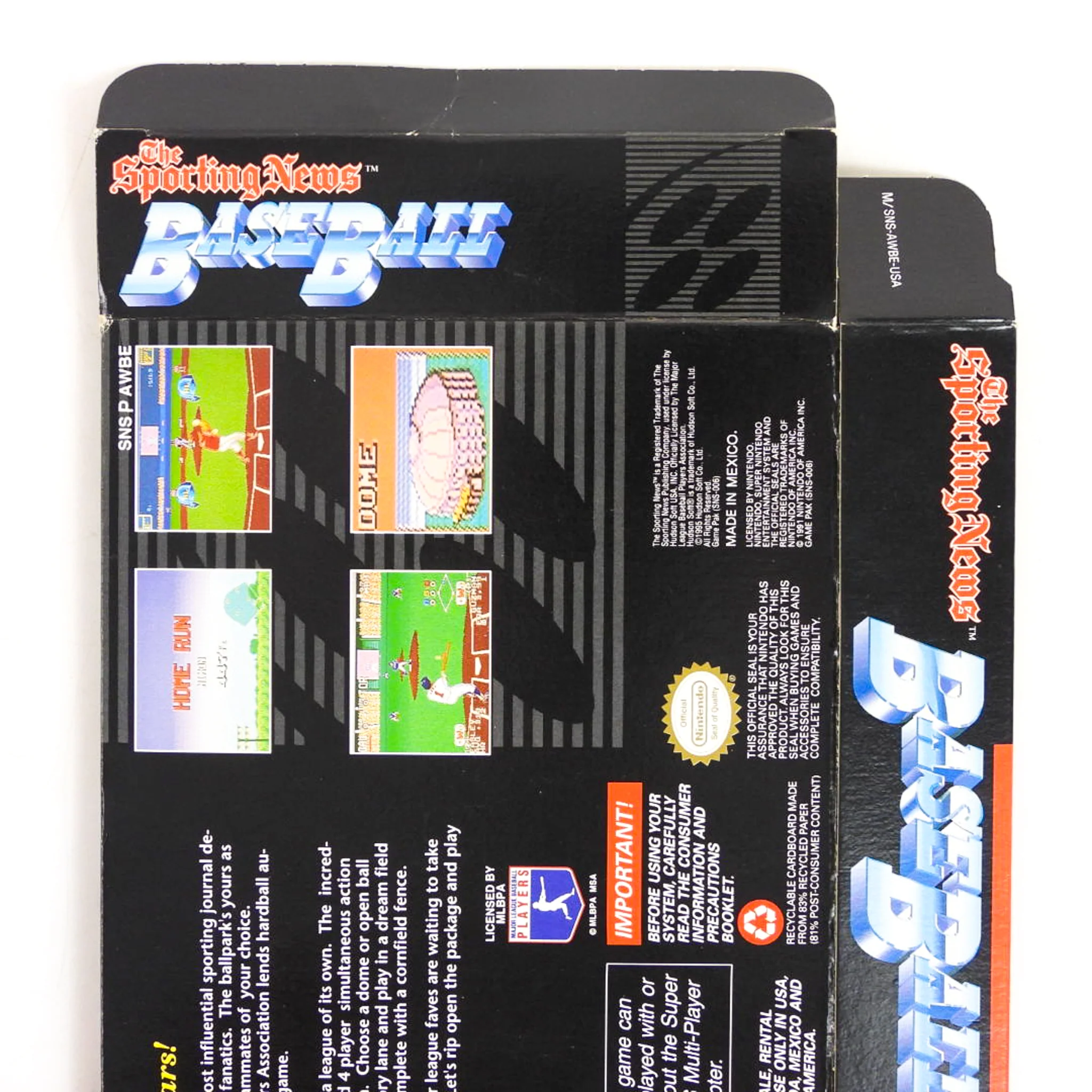 The Sporting News Baseball [Box] (Super Nintendo / SNES) - Image 5