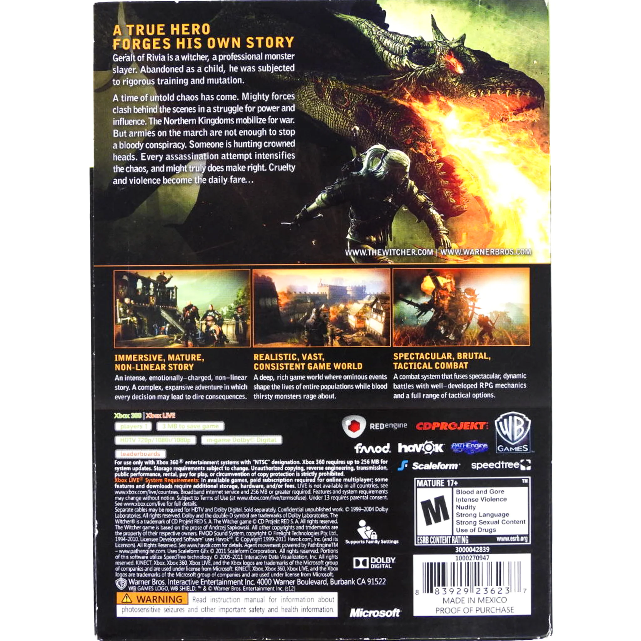 The Witcher 2 Assassins of Kings [Enhanced Edition] (Xbox 360) - Image 2