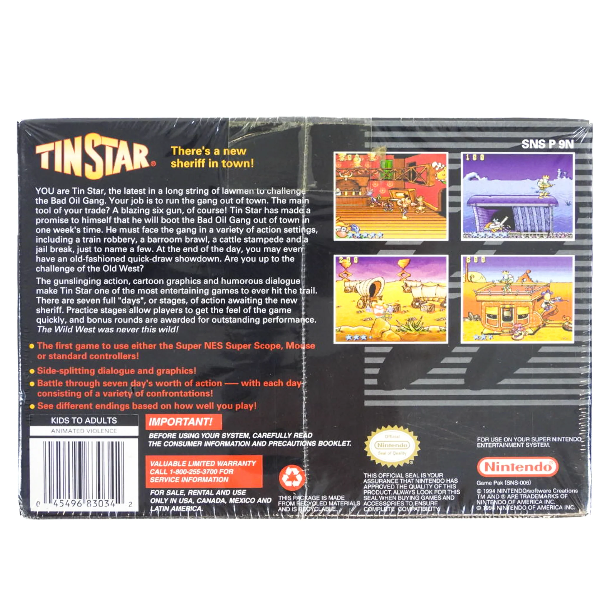 Tinstar (Super Nintendo / SNES) - Image 2