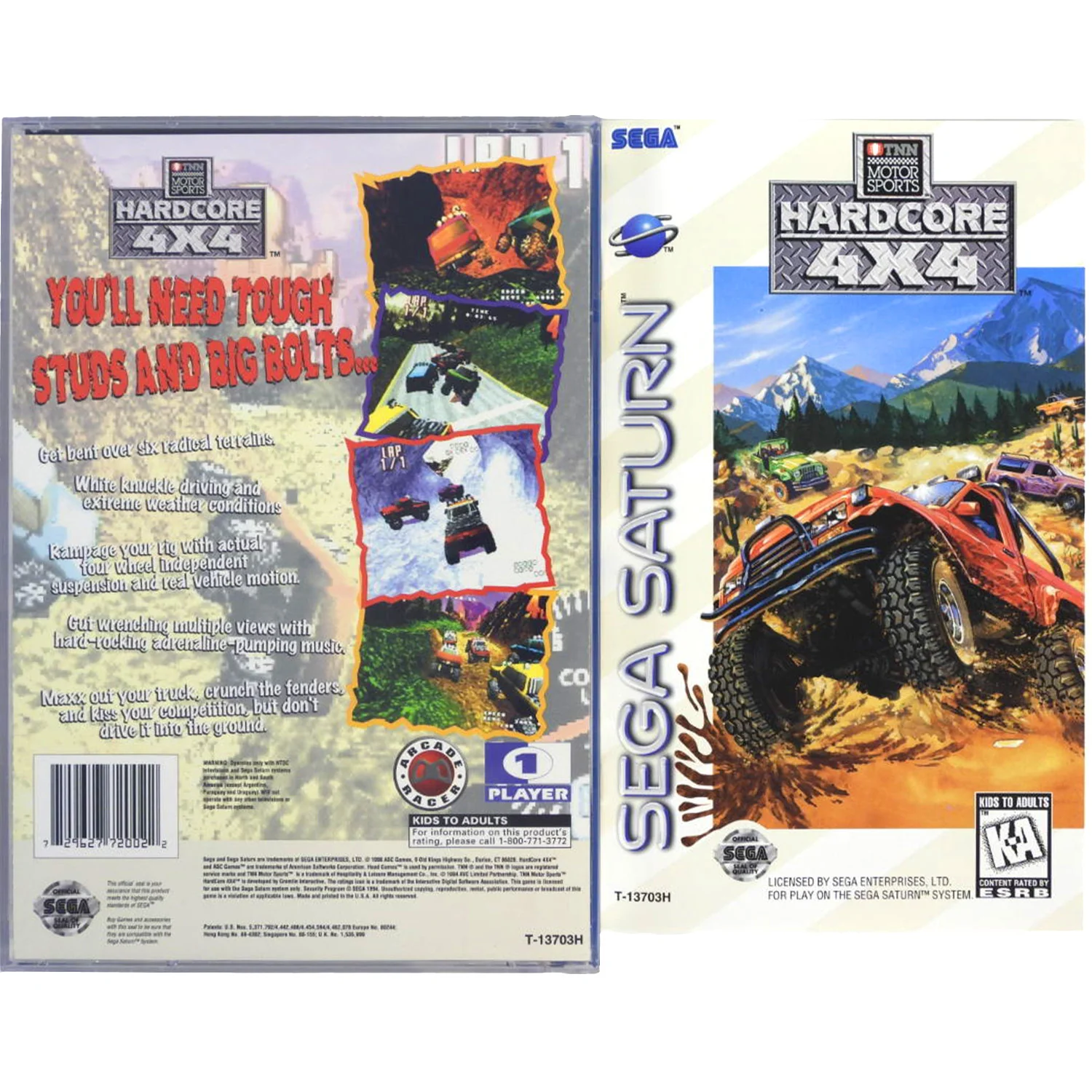 TNN Motorsports Hardcore 4x4 (Sega Saturn) - Image 2