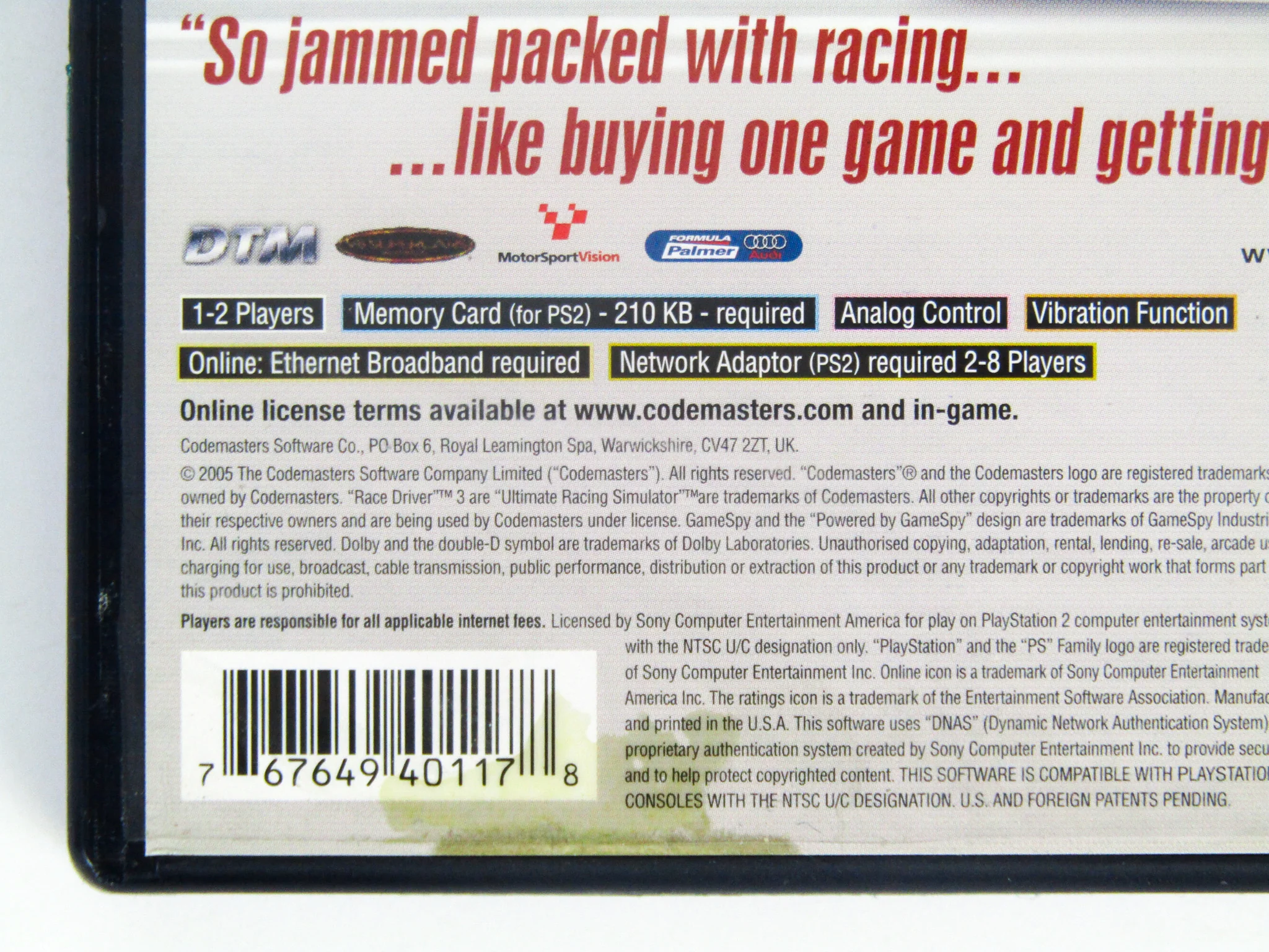 TOCA Race Driver 3 (PlayStation 2 / PS2) - Image 3